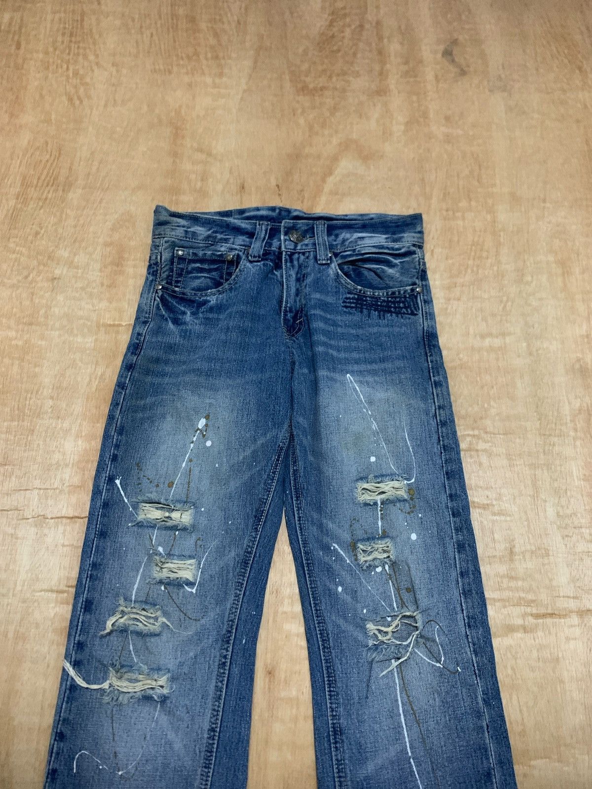 If Six Was Nine × Japanese Brand × Le Grande Bleu (L.G.B.) Distressed Denim Painter Ifsixwasnine Lgb Style Size US 28 / EU 44 - 2 Thumbnail