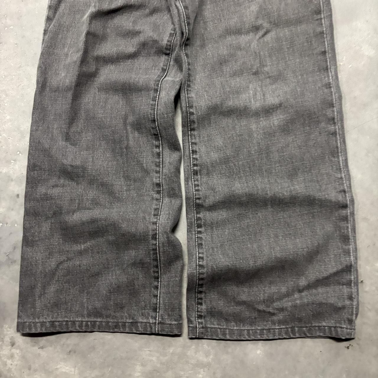 Japanese Brand × Vintage Crazy Vintage Y2K/2000s Faded Grey Streetwear Grunge Denim Jeans! Size US 32 / EU 48 - 6 Thumbnail