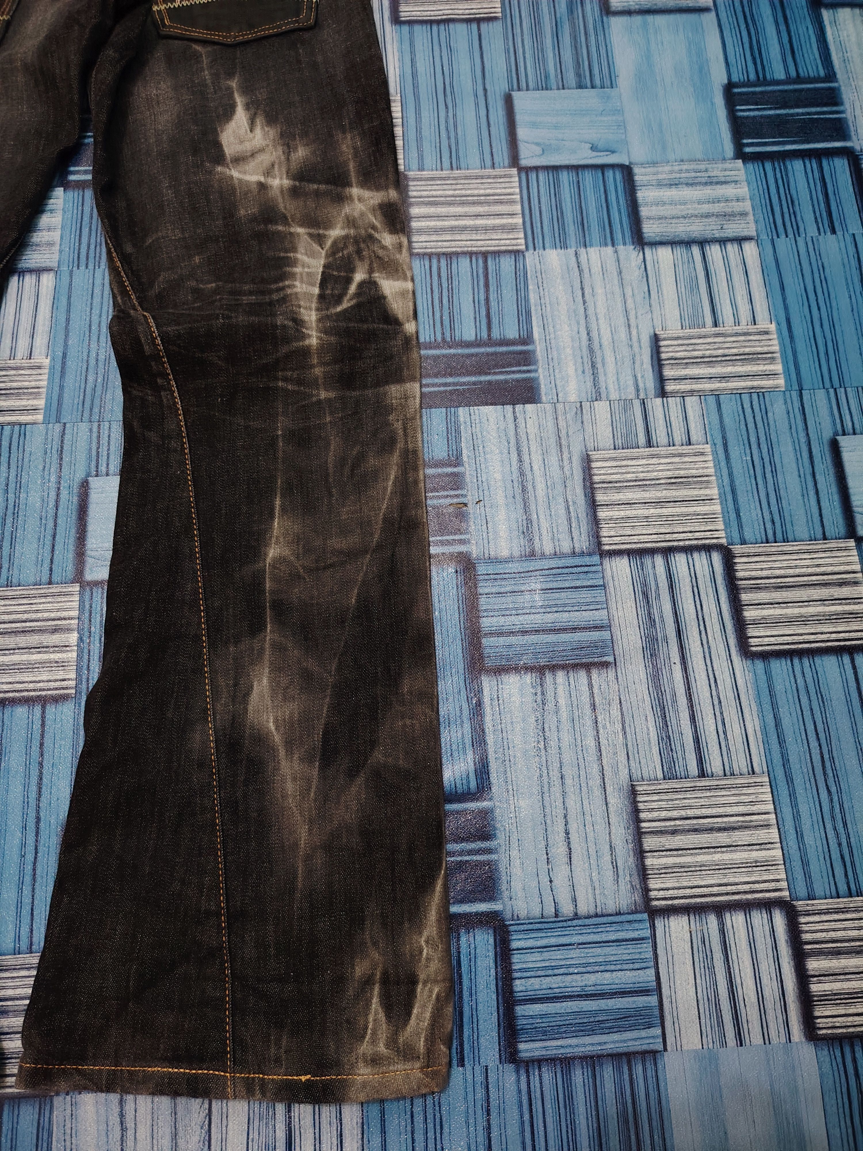 Who Decides War Japanese Edwin Flared Jeans Distressed Denim Size US 34 / EU 50 - 21 Thumbnail