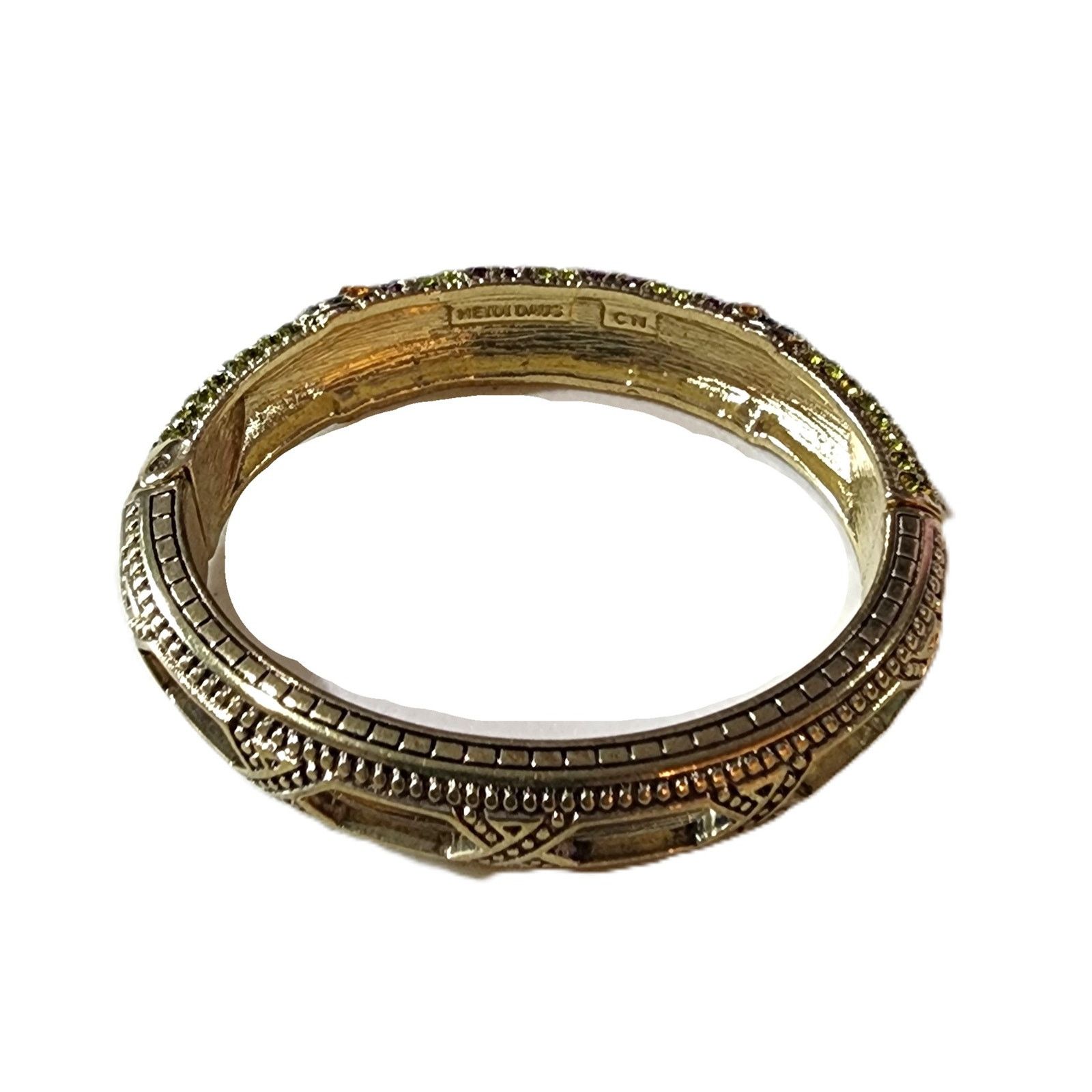 Designer Heidi Daus Triple Play X-Ceptional Crystal Bangle Bracelet Size ONE SIZE - 7 Thumbnail