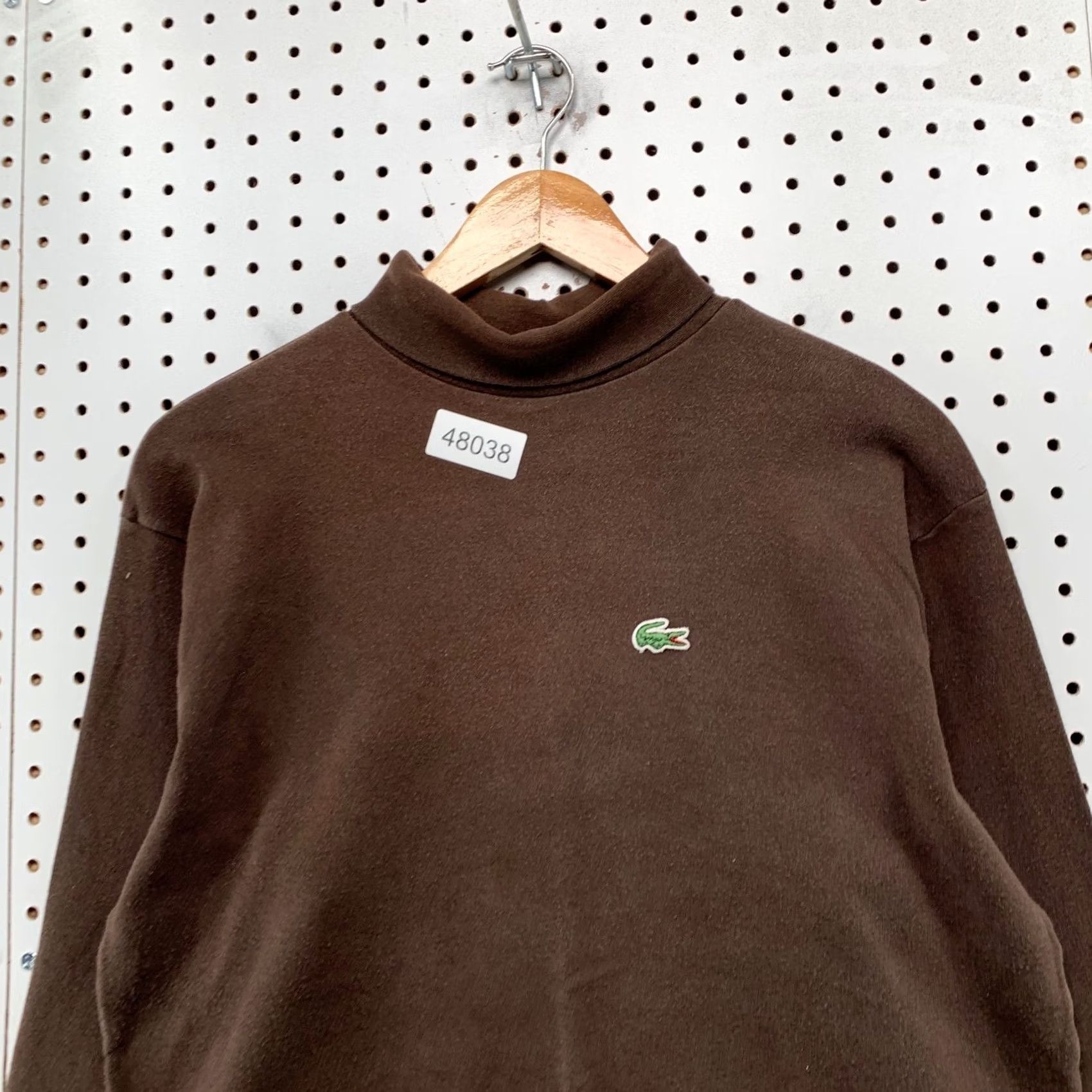 Lacoste VINTAGE Lacoste IZOD Turtleneck Shirt Mens M Brown Long Made USA Sleeve Size US M / EU 48-50 / 2 - 6 Thumbnail