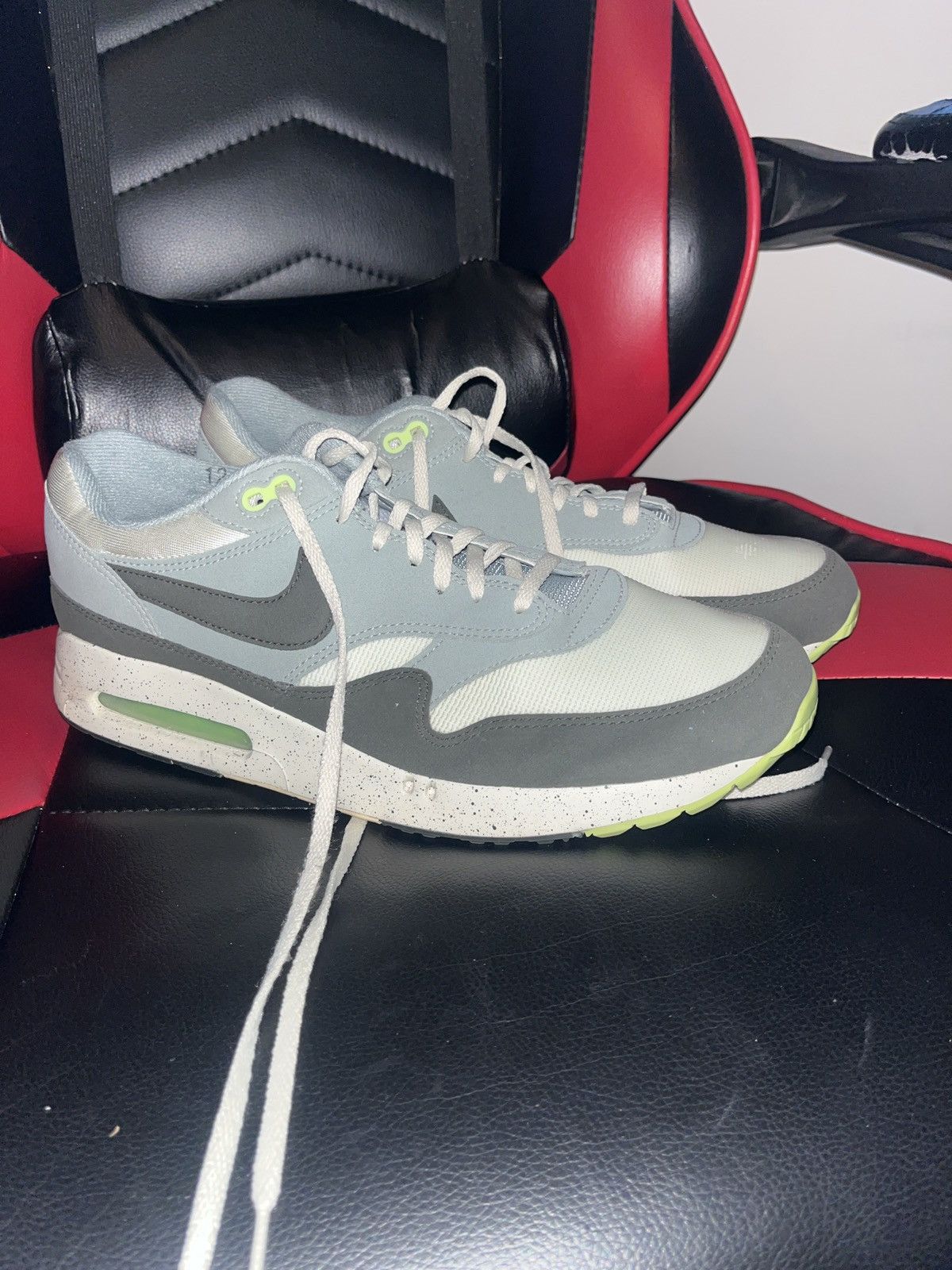 Nike Nike air max golf grey and neon green Size US 12 / EU 45 - 6 Thumbnail
