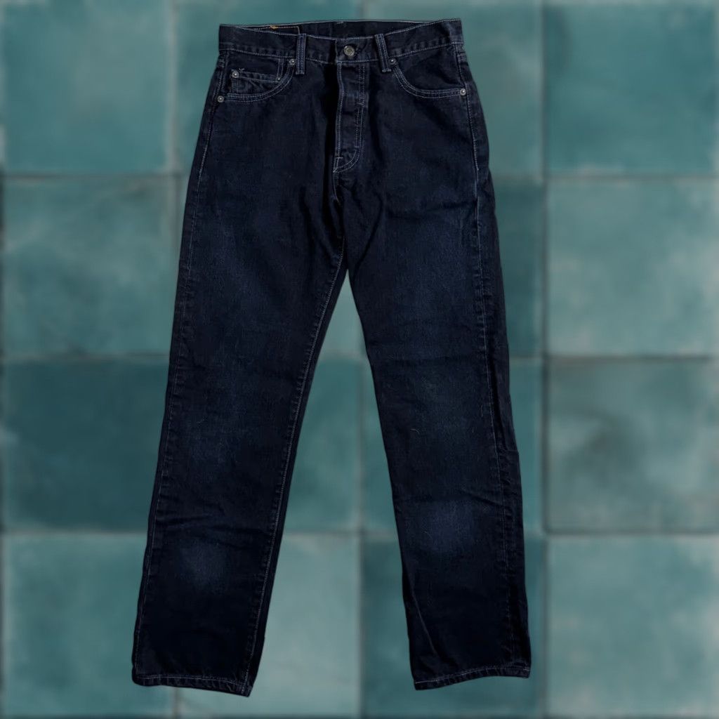 Levi's VINTAGE Levi's 501 Jeans 90s Mexico Straight Levi's 501 30x32 Dark Wash Blue Men Jeans 30 Regular 32 Inseam 90s Theme Vintage Size US 30 / EU 46 - 1 Thumbnail