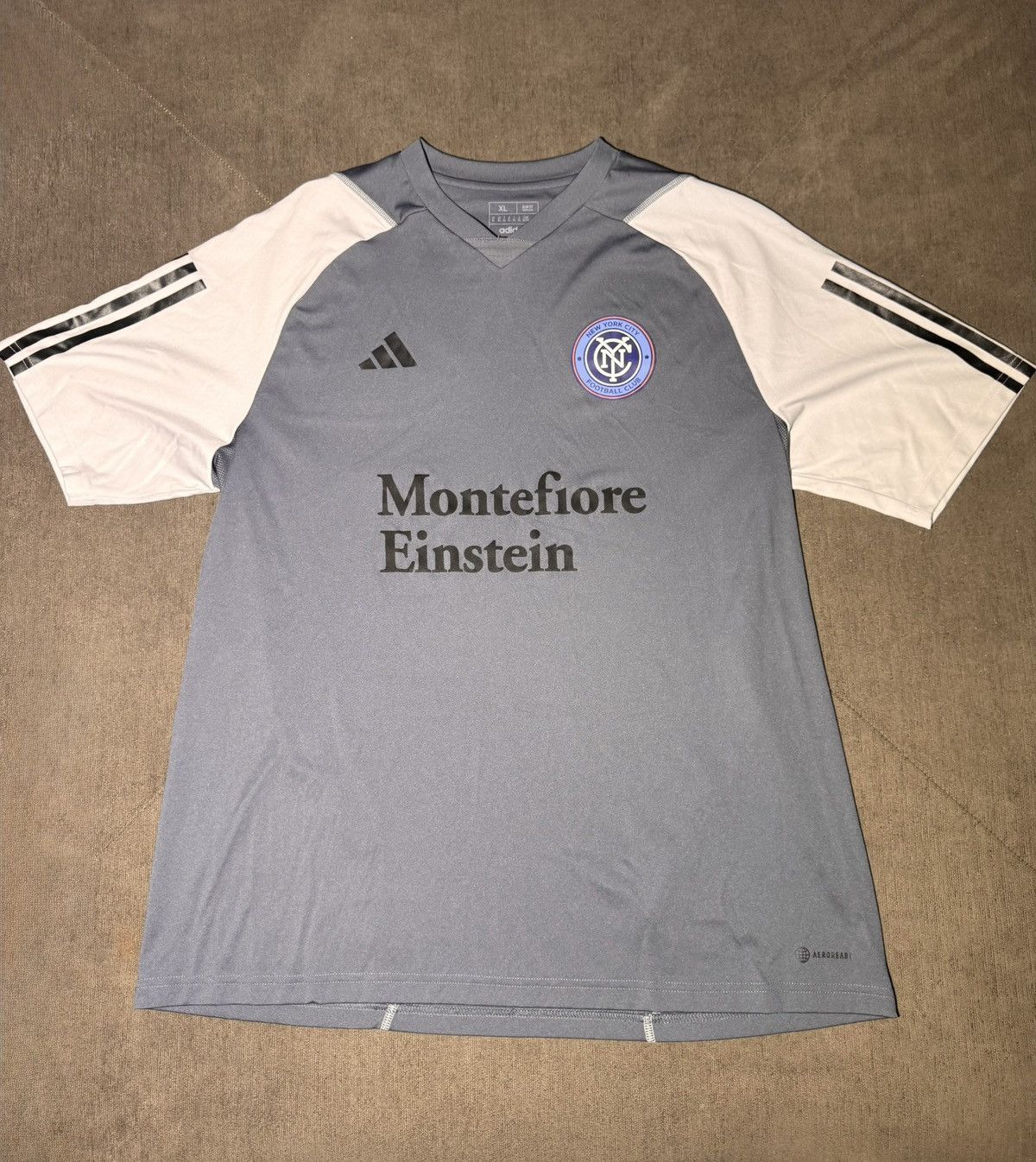 Adidas New York City FC Training Jersey Size US XL / EU 56 / 4 - 1 Thumbnail
