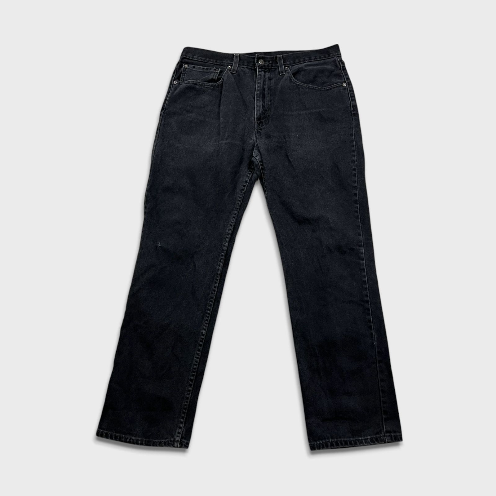 Levi's × Vintage Levi's 516 Jeans 34x30 Black Straight Leg Faded Denim Pants Size US 34 / EU 50 - 1 Thumbnail