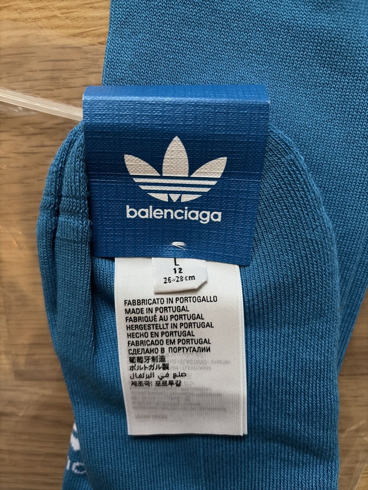 Adidas × Balenciaga Adidas x Balenciaga blue Soccer Socks Sz. L Size 42 - 5 Thumbnail