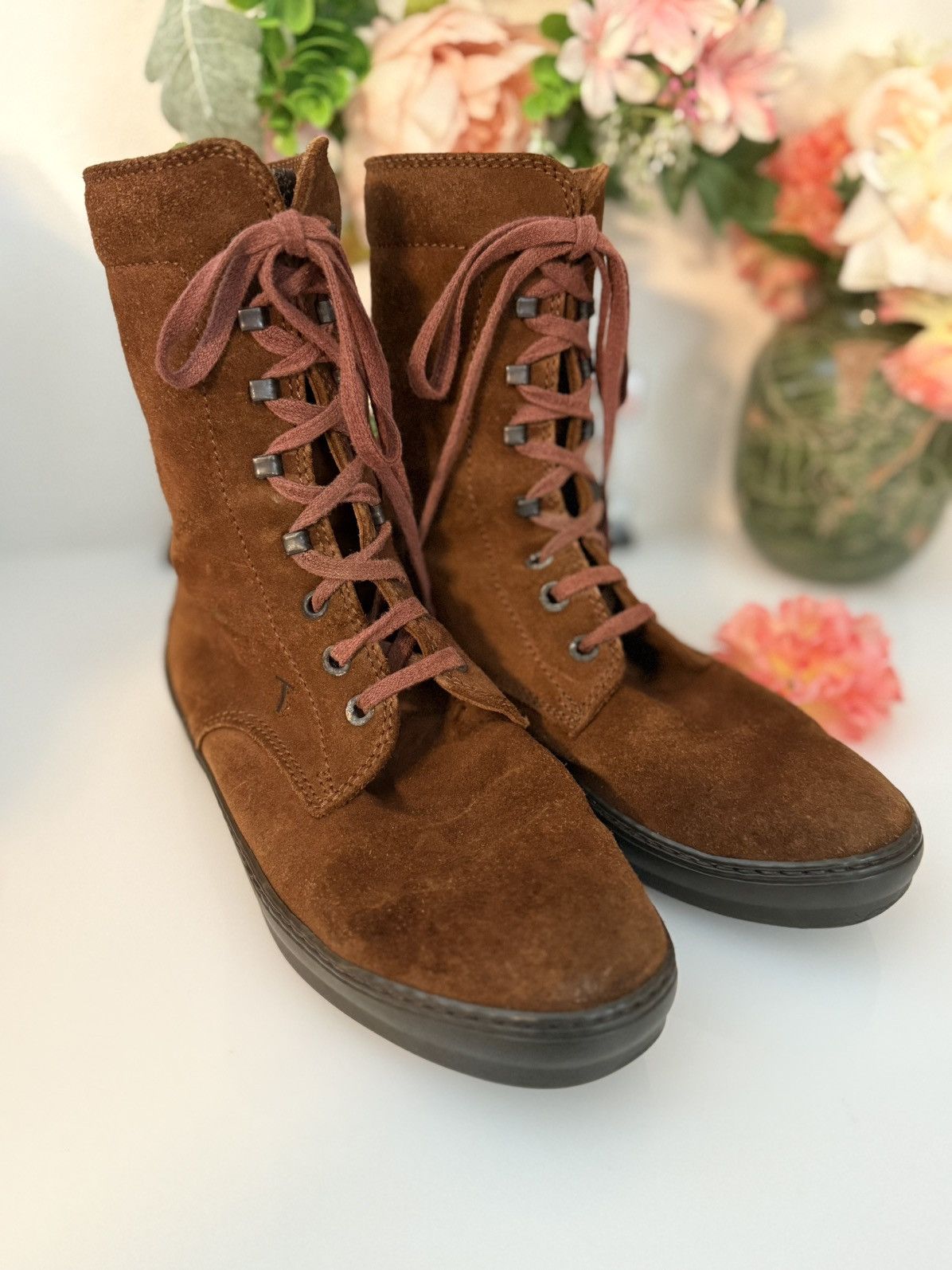 Tod's Tod’s Rubber Soled Suede Boots Brown Size 37/7 Boho Vintage Size US 7 / IT 37 - 8 Thumbnail
