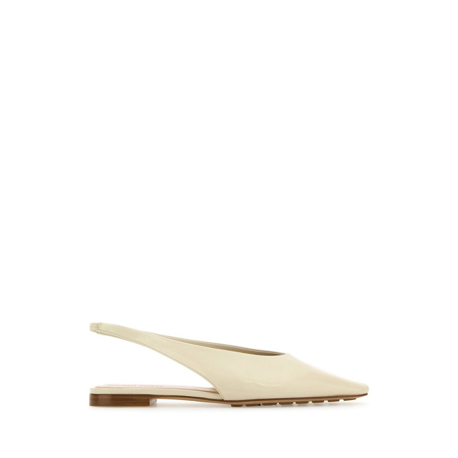 BOTTEGA VENETA Sofia Cream Beige Leather Ballerina Flats New