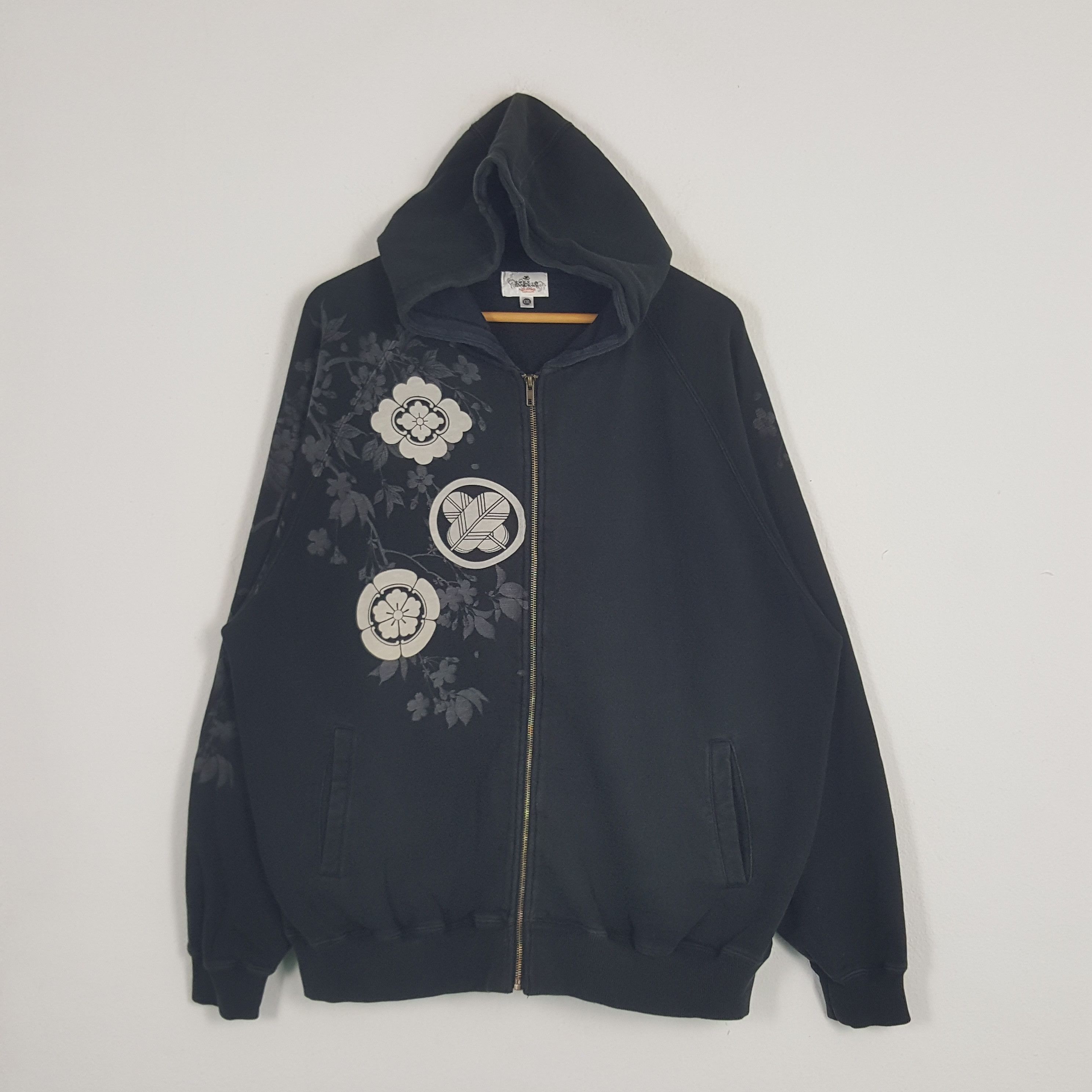 Japanese Brand × Vintage Vintage Karakuri Tamashii Japanese Brand Sukajan Hoodies Size US XXL / EU 58 / 5 - 3 Thumbnail