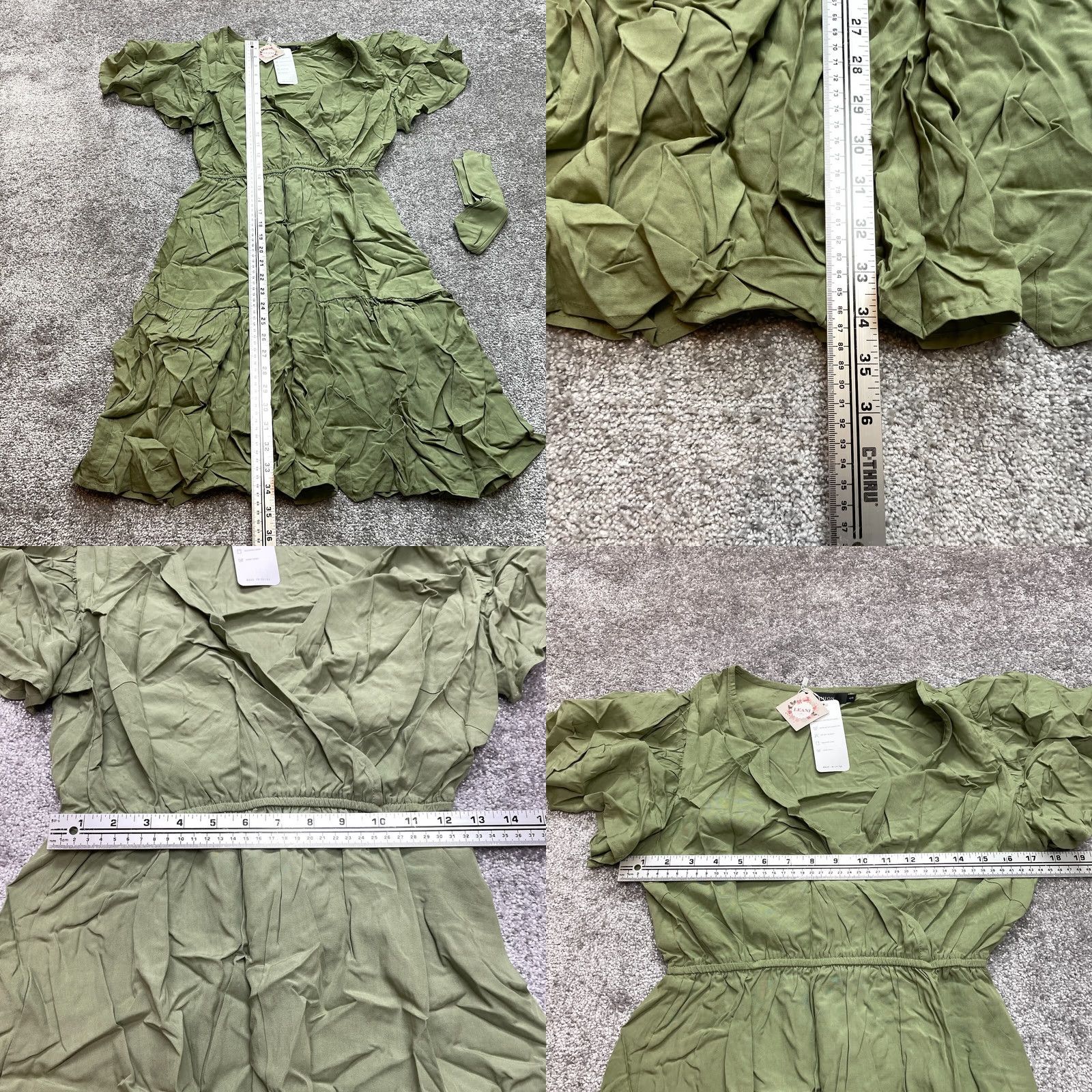 Vintage VINTAGE Leani Dress Womens S Light Green Fit & Flare Belt New NWTT Size S / US 4 / IT 40 - 8 Thumbnail