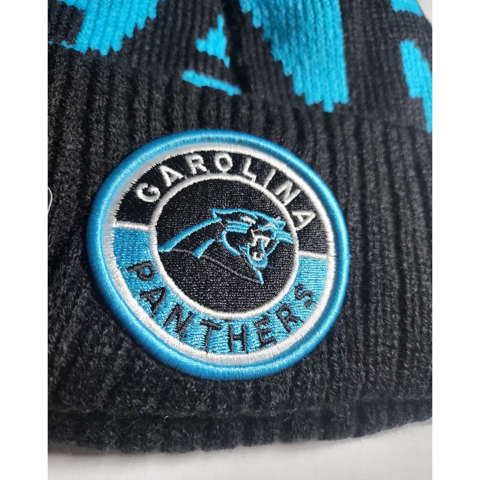 Other NWT Carolina Panthers Sports Knit Pom‎ Beanie Fleece Lined Size ONE SIZE - 2 Thumbnail