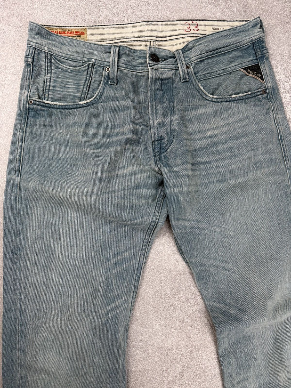 Replay Replay Moresk Denim Jeans Blue Men’s Size 33 Size US 33 - 4 Thumbnail