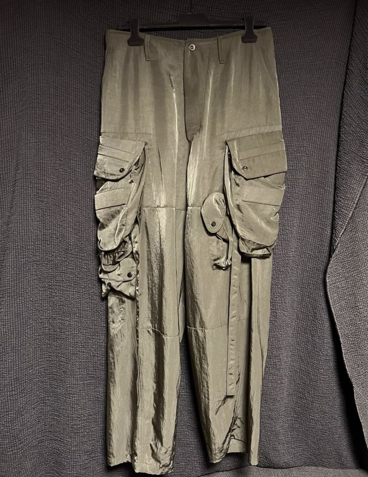 Julius Julius_7 Army Green Nylon Gas Mask &止血 Shell Pants Size US 32 / EU 48 - 2 Thumbnail