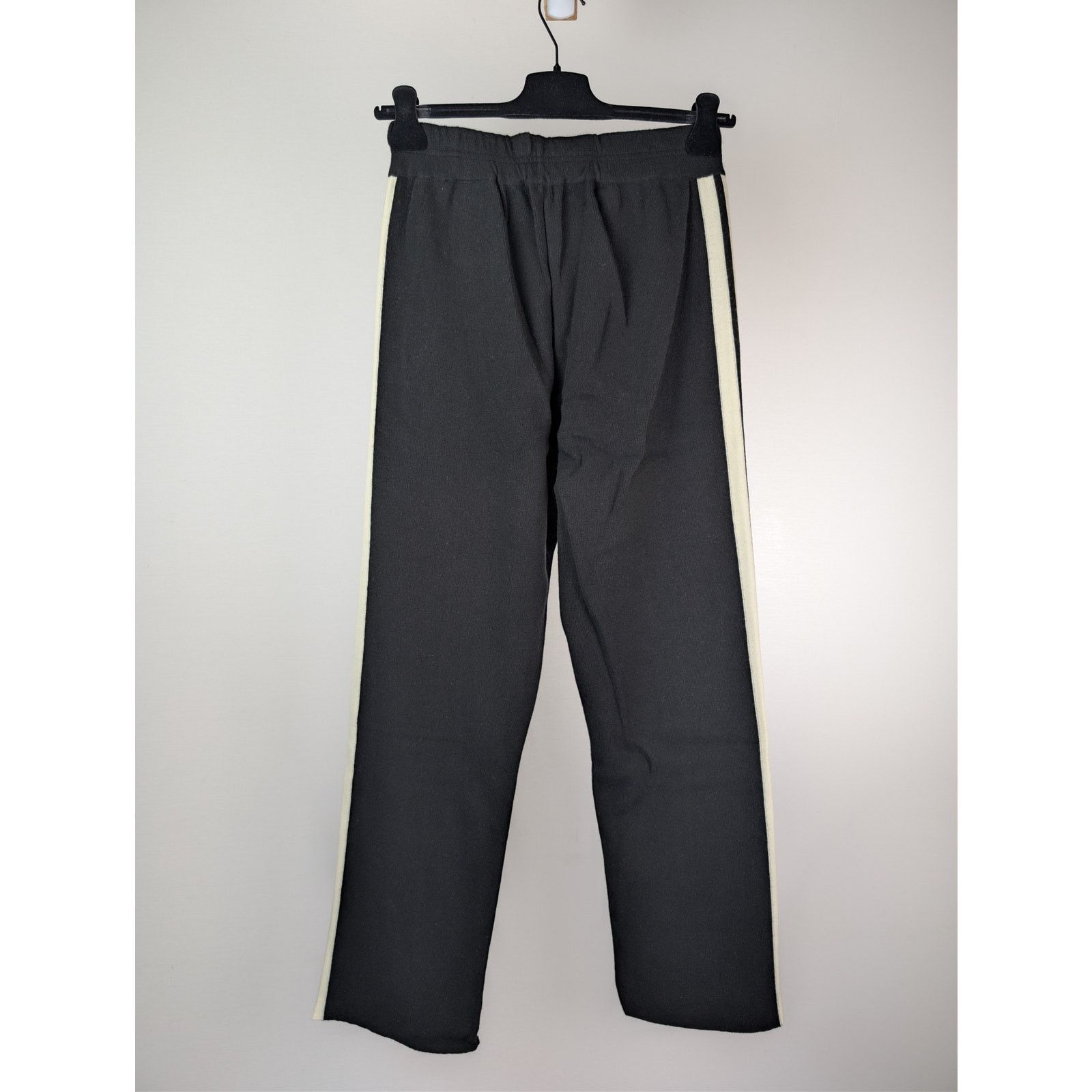 Palm Angels o1rshd1 Classic Logo Knit Track Pants in Black / Off White Size US 36 / EU 52 - 9 Thumbnail