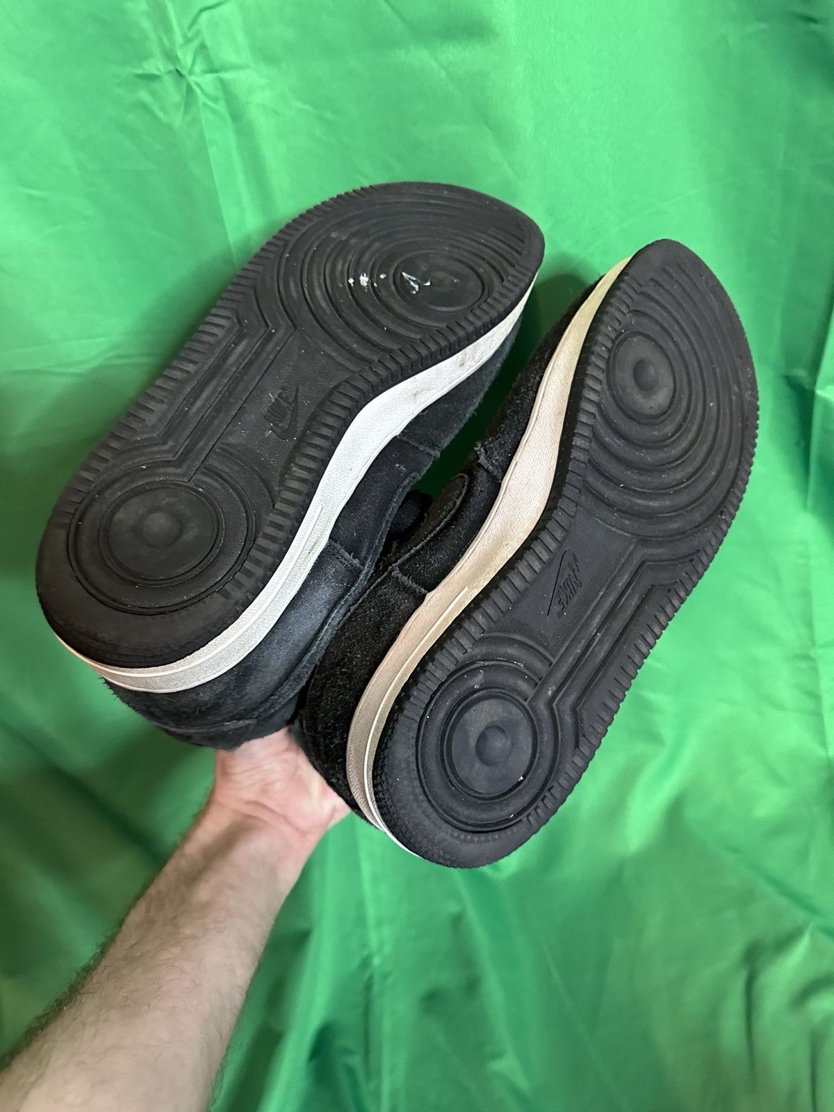 Air Force 1 ‘07 Triple Black suede sneakers