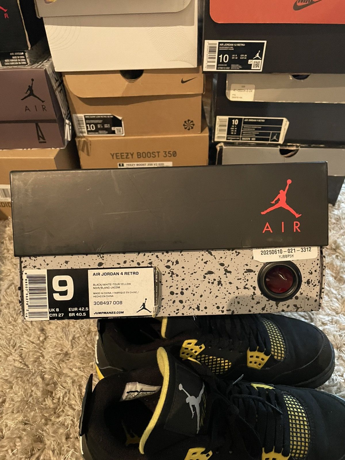Jordan Brand Jordan 4 Thunder 2012 Size US 9 / EU 42 - 10 Thumbnail