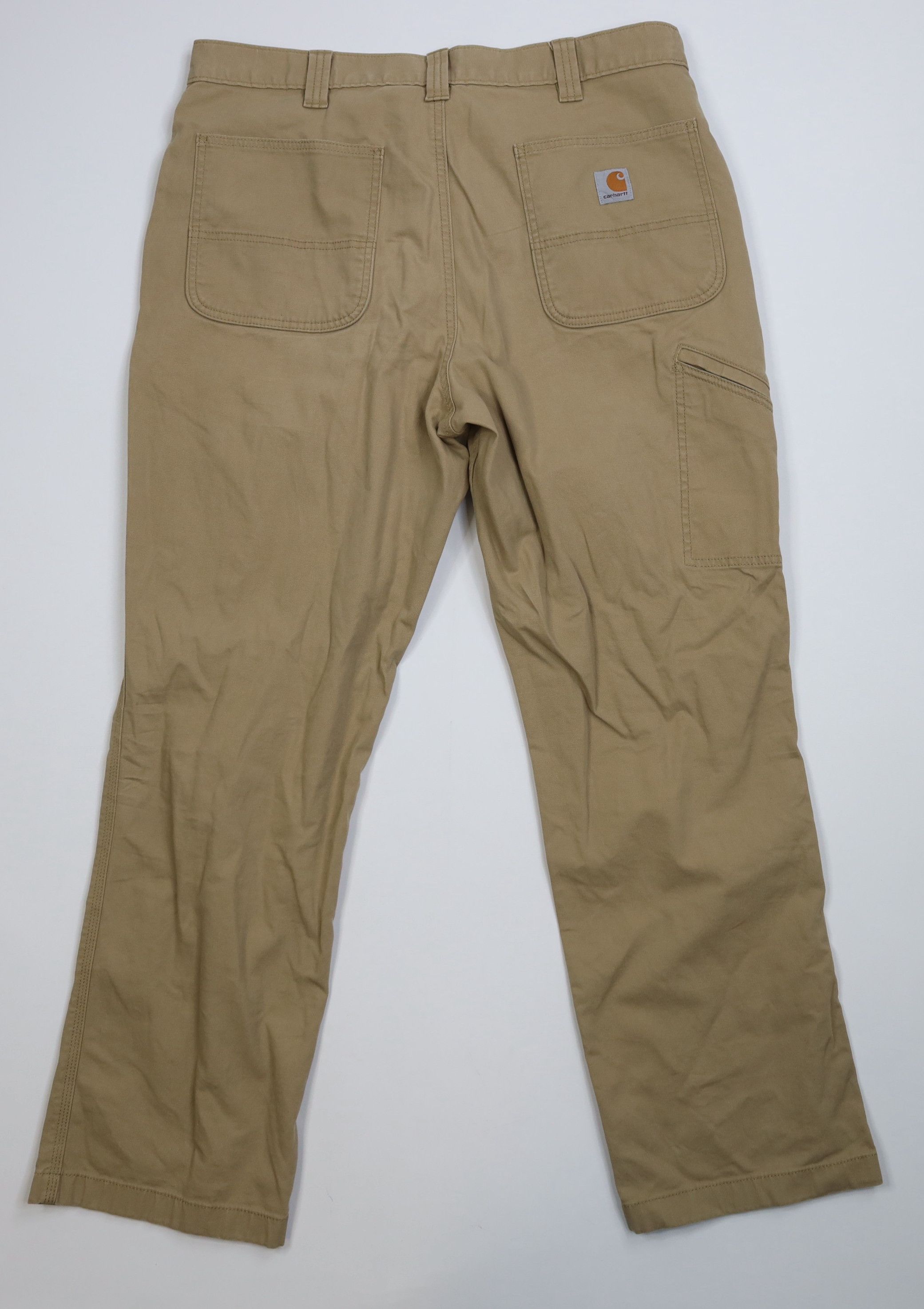 Carhartt Vintage Y2K Carhartt Canvas Wide Leg Dungaree Pants Beige Size US 38 / EU 54 - 11 Thumbnail