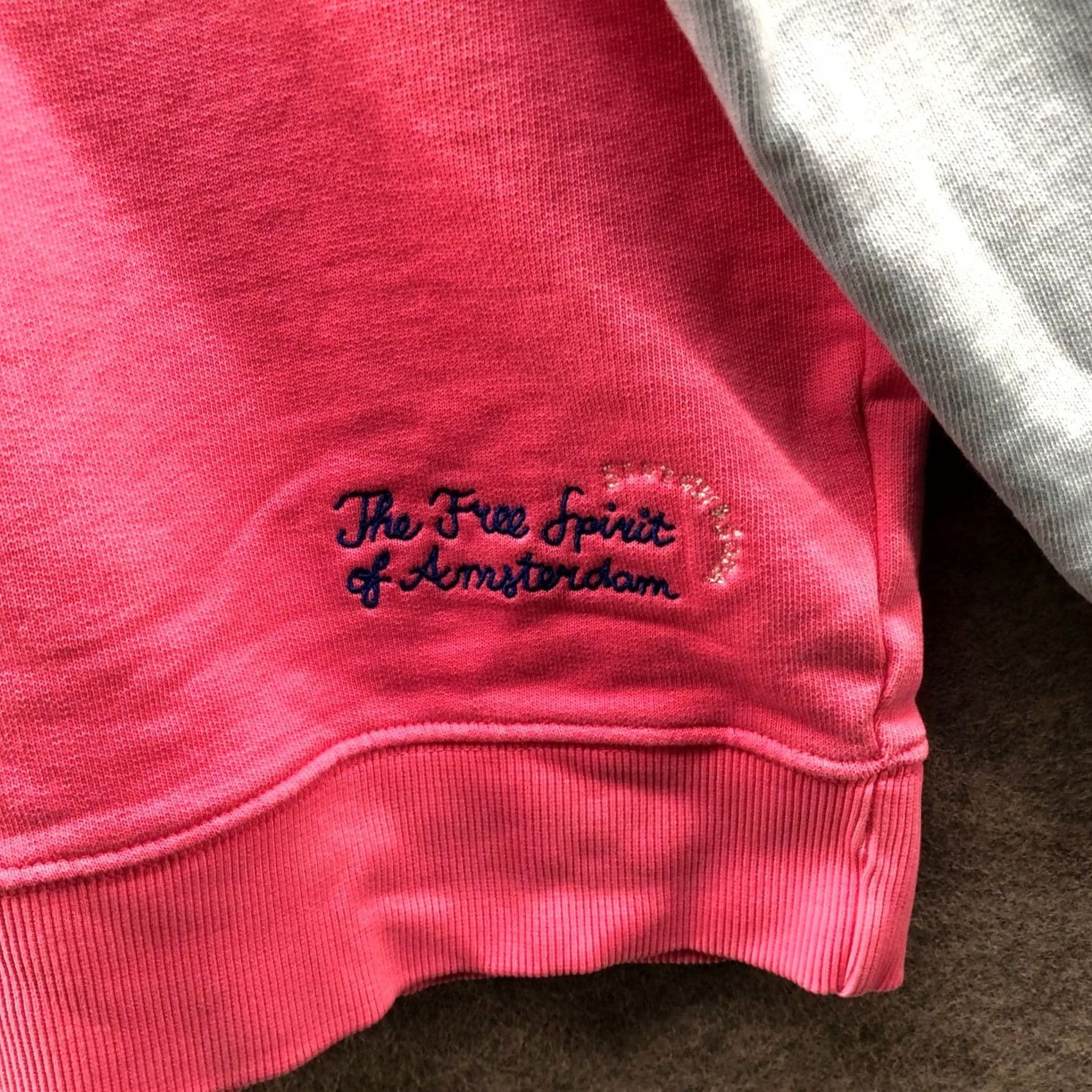 Scotch & Soda Scotch & Soda Sweatshirt Mens L Blue Pink Cotton Dip Dye Ombre Crew Oversized Size US L / EU 52-54 / 3 - 4 Thumbnail
