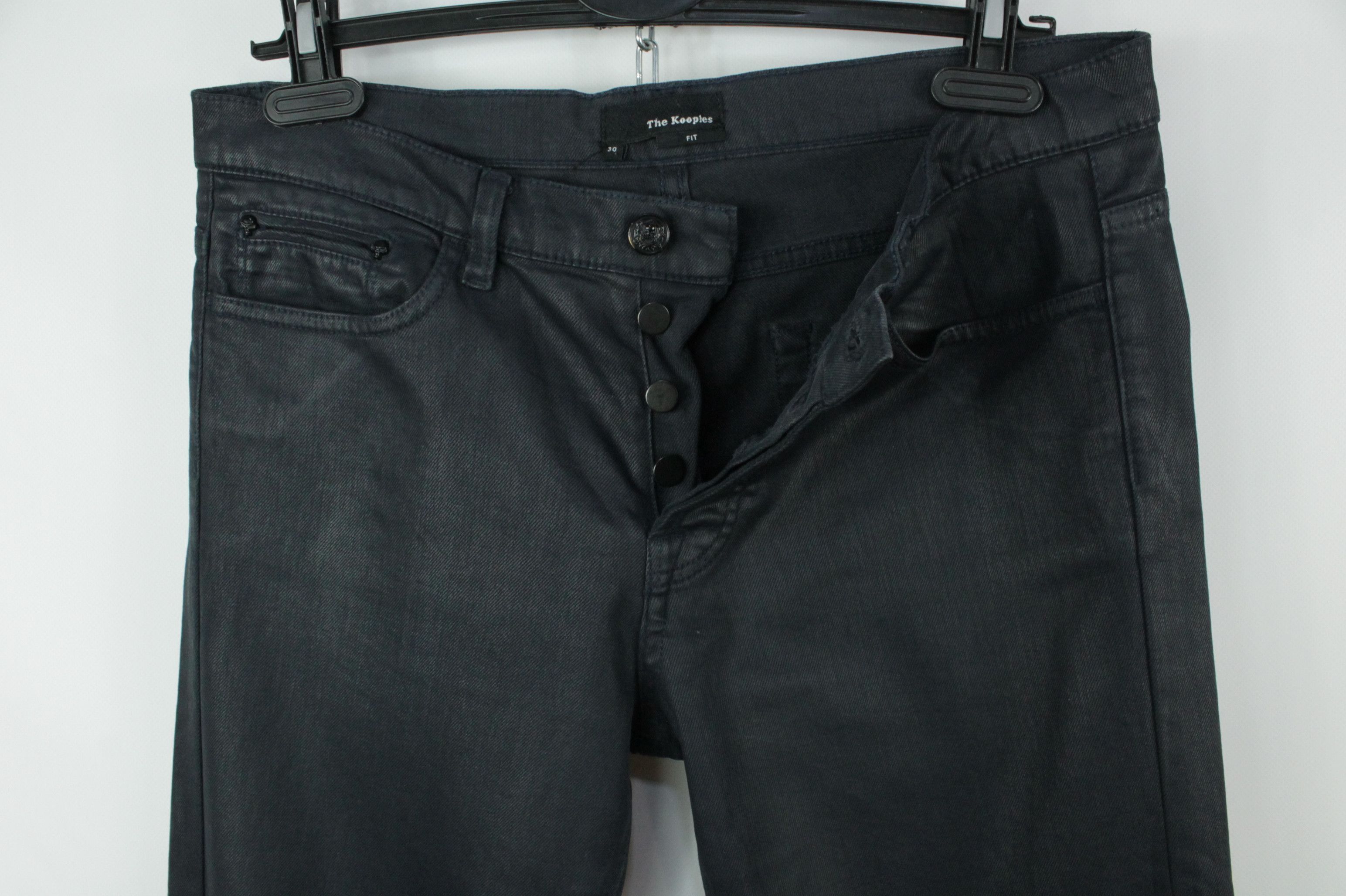 The Kooples The Kooples Navy Blue Coated Slim Fit Women's Jeans Size 30" / US 8 / IT 44 - 4 Thumbnail