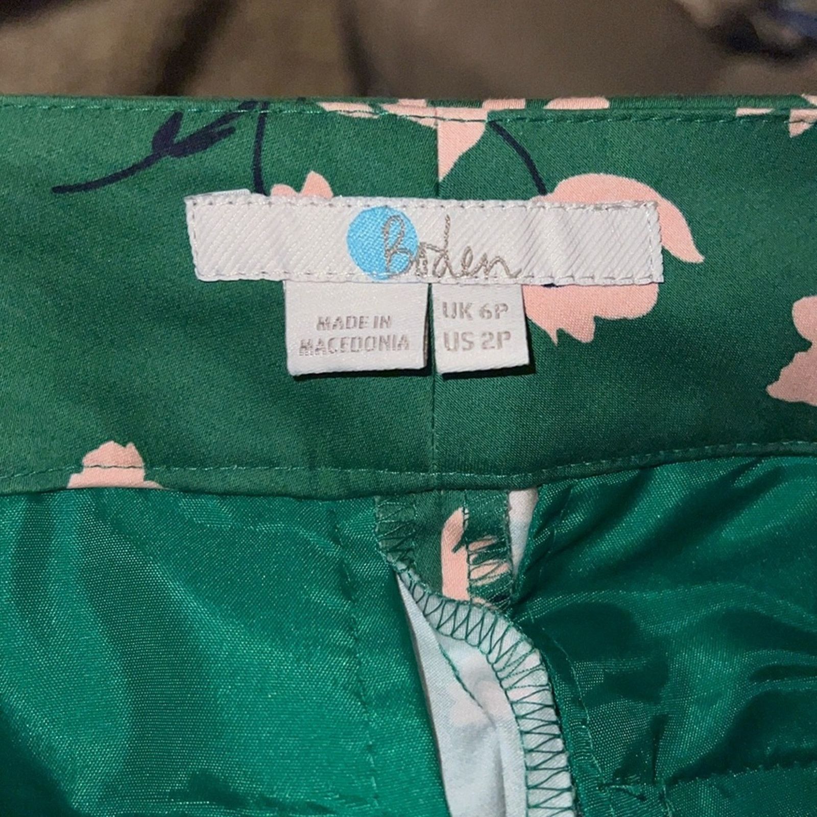 Boden BODEN high rise floral trousers 2 Size 26" / US 2 / IT 38 - 4 Thumbnail