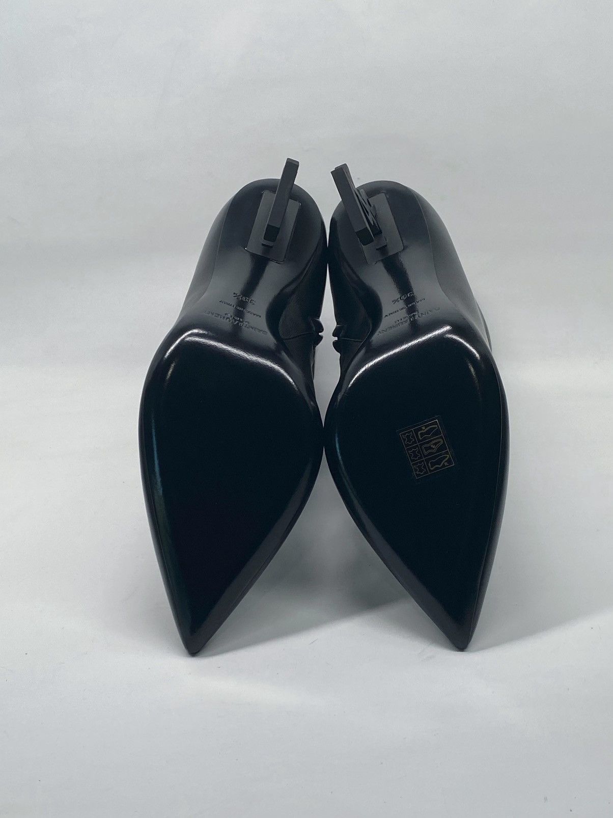 Yves Saint Laurent Saint Laurent Opyum Logo Leather Booties size 39.5 Size US 9.5 / IT 39.5 - 15 Thumbnail