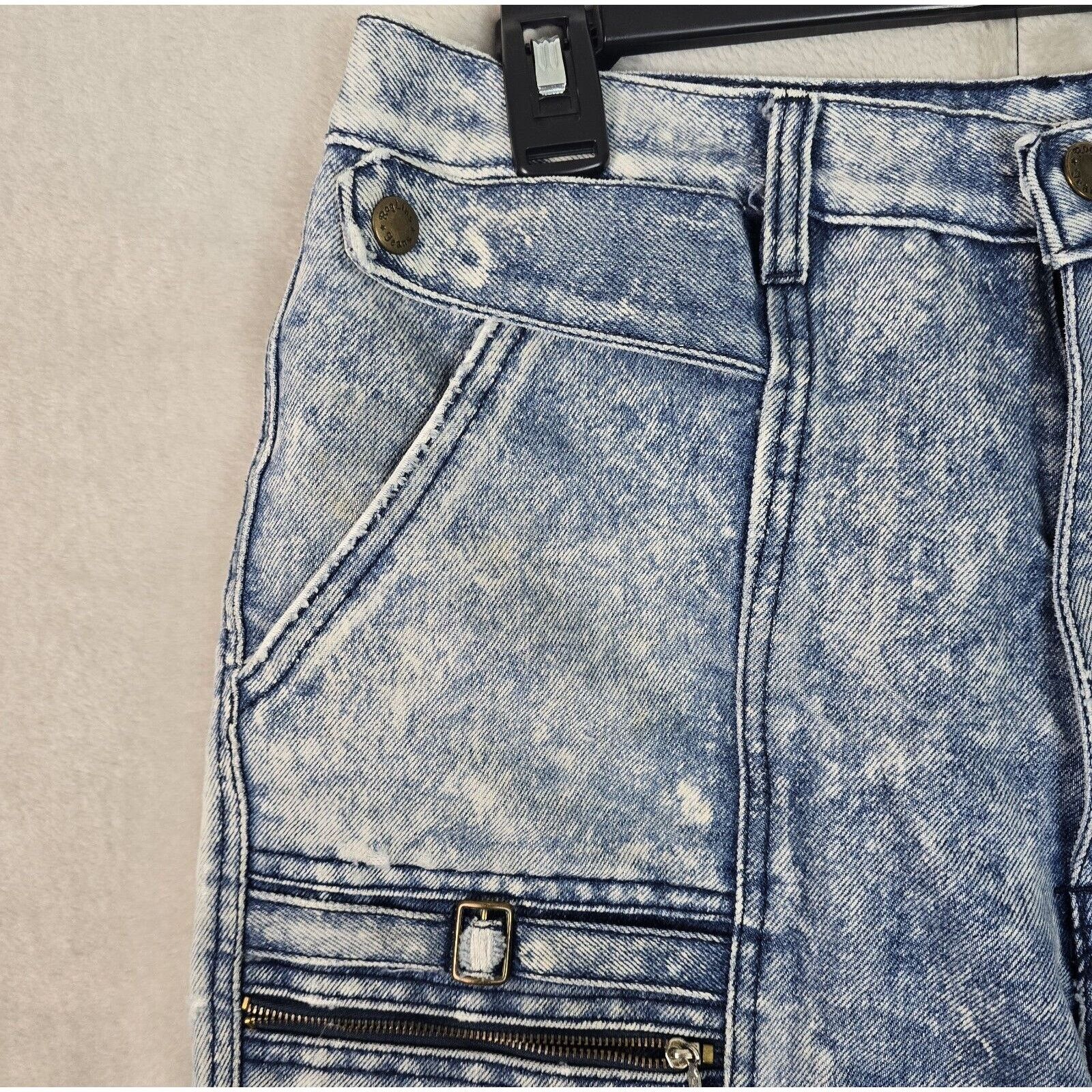 Vintage Vintage Roglins Acid Wash Blue Jeans Womens Size 33S (30x29) Size 30" / US 8 / IT 44 - 4 Thumbnail