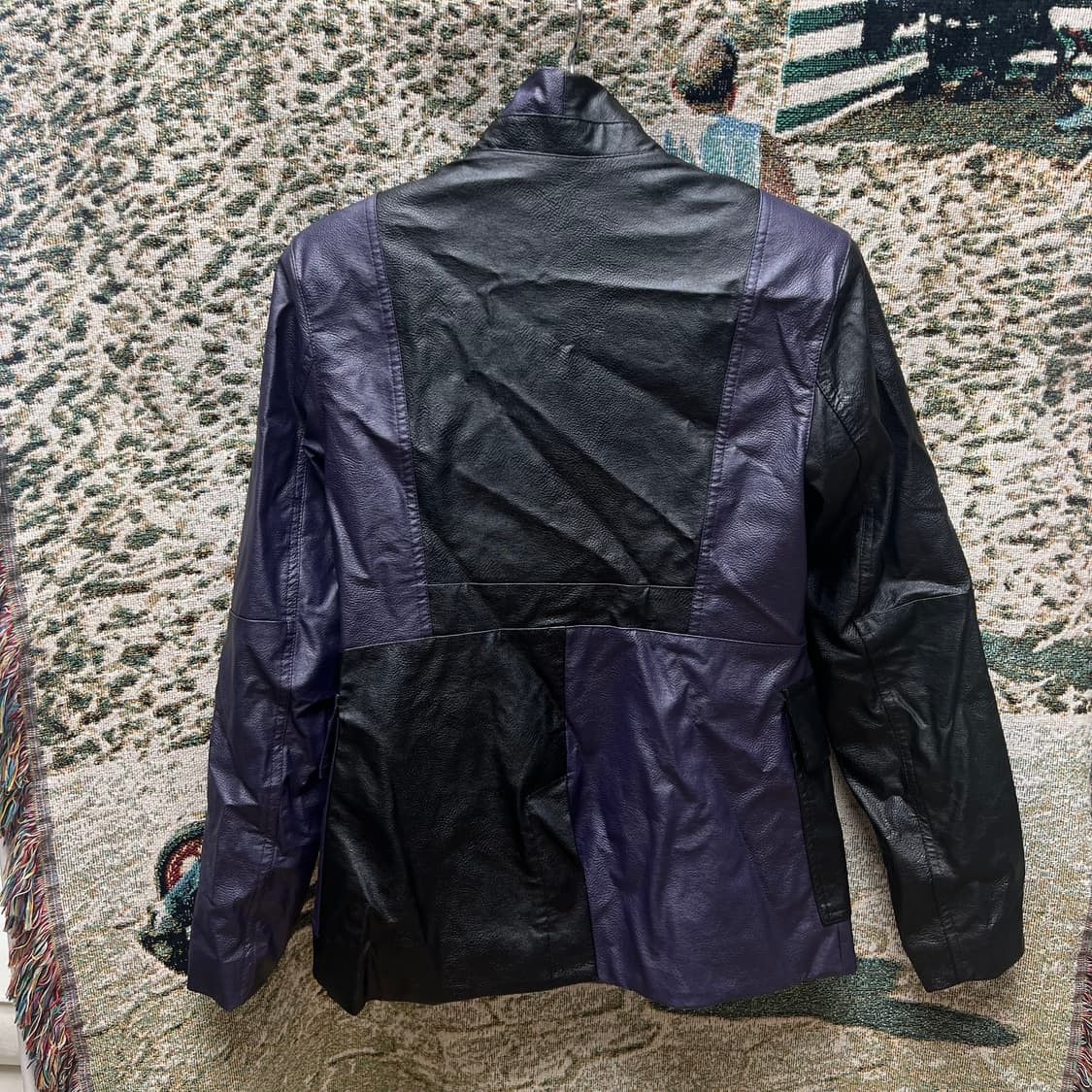 Jordan Brand × Nike Nike Jordan Multiblock Leather Jacket Size S / US 4 / IT 40 - 3 Thumbnail