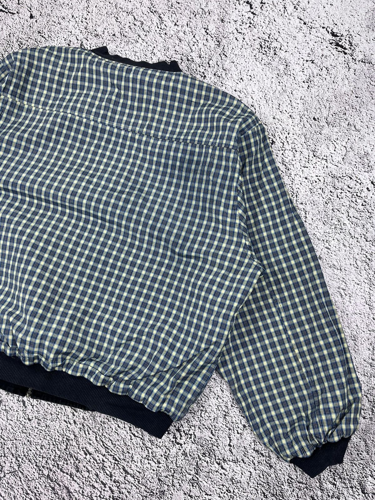 Lacoste Vintage Lacoste Reversible Bomber Jacket Checkered Black Size US XXL / EU 58 / 5 - 7 Thumbnail