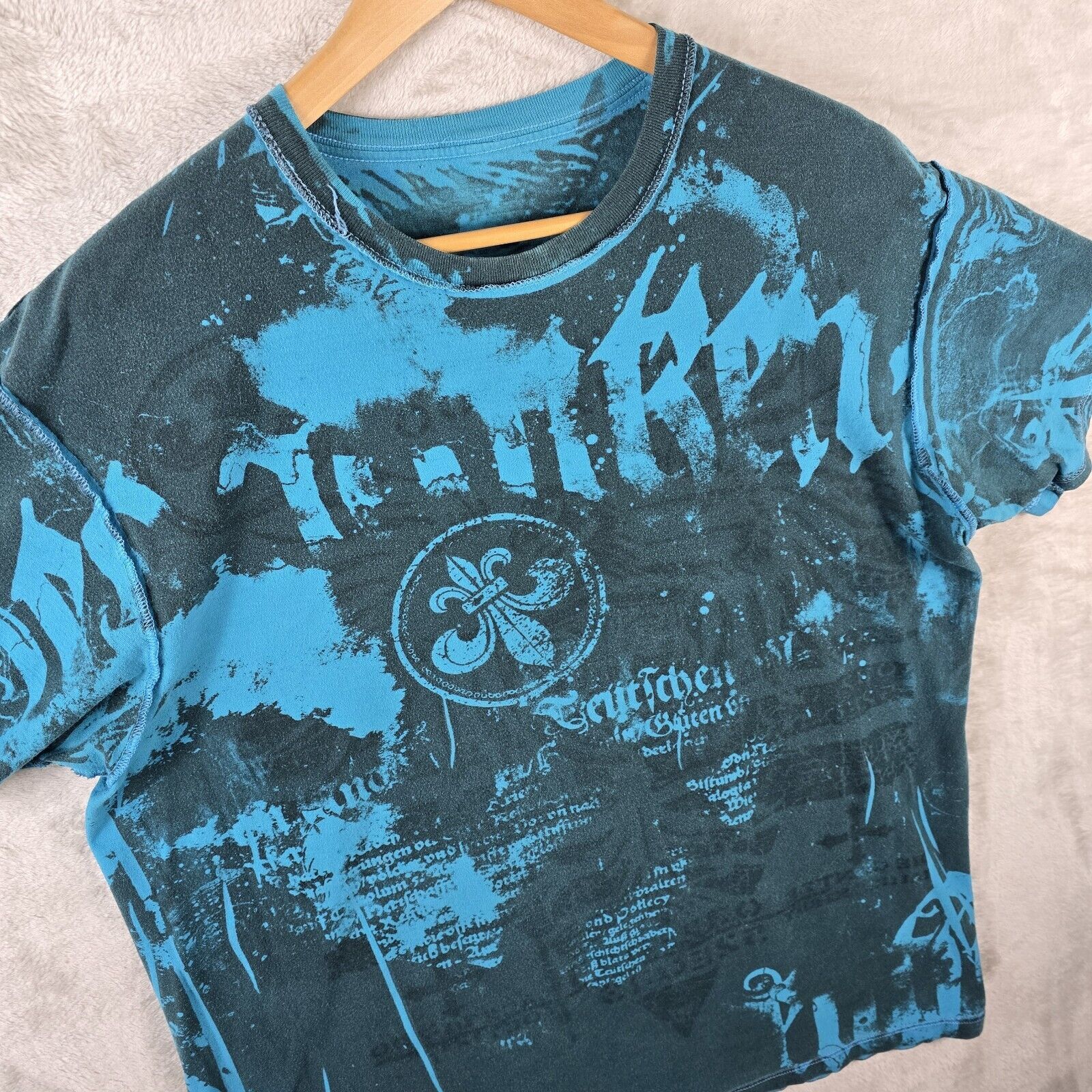 Other Vintage Reversible AOP Cyber Goth Shirt XL Affliction Style Size US XL / EU 56 / 4 - 8 Thumbnail