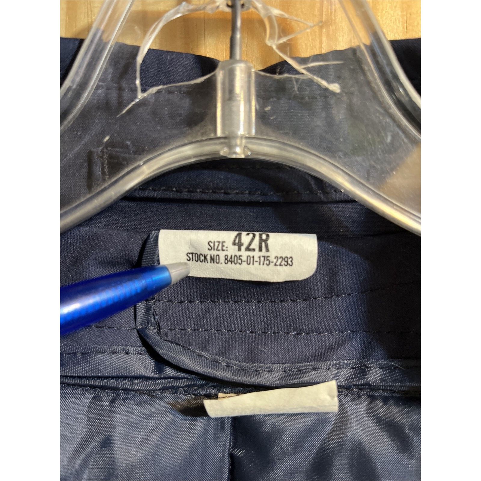 Other US Military Vintage Men’s 42R Navy 8 Button LS Trenchcoat Size US XXL / EU 58 / 5 - 5 Thumbnail