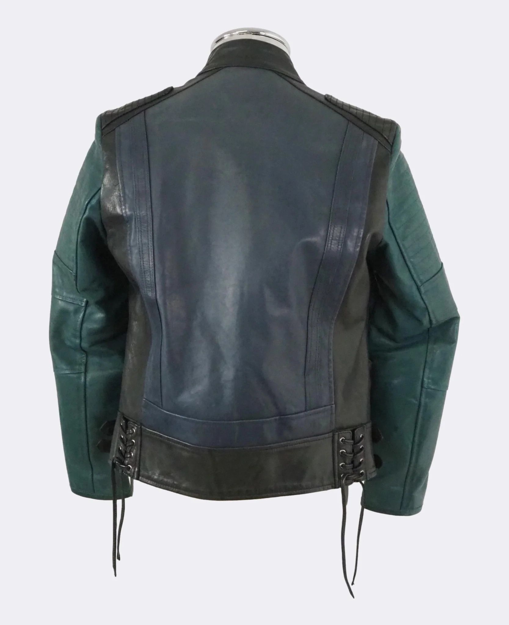 Diesel Black Gold Diesel Black Gold Bull Leather Biker Jacket Tricolor $1335 Size US S / EU 44-46 / 1 - 6 Thumbnail