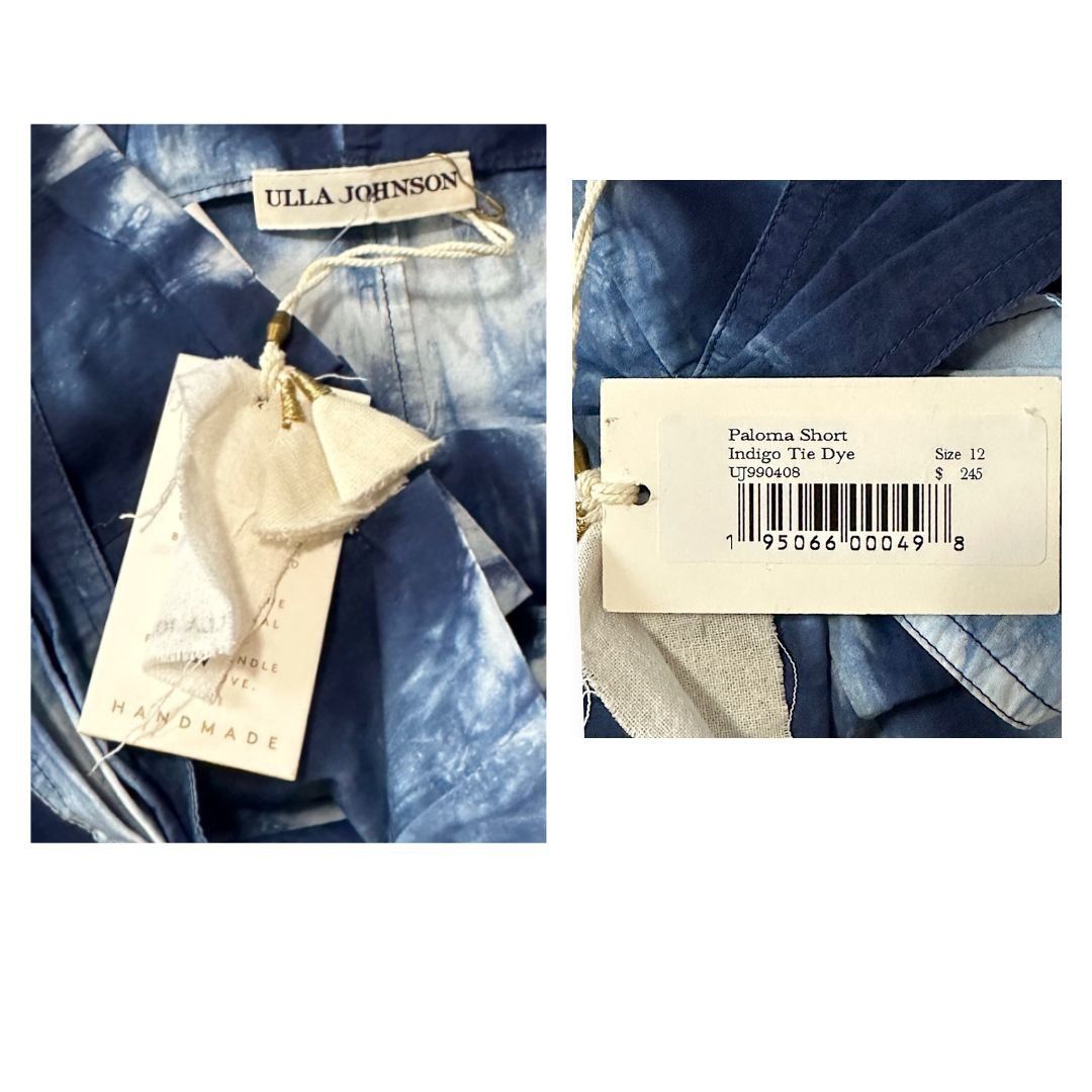 Ulla Johnson Ulla Johnson Paloma Short, Size 12, Indigo Tie Dye, New with Size 34" / US 12 / IT 48 - 4 Thumbnail