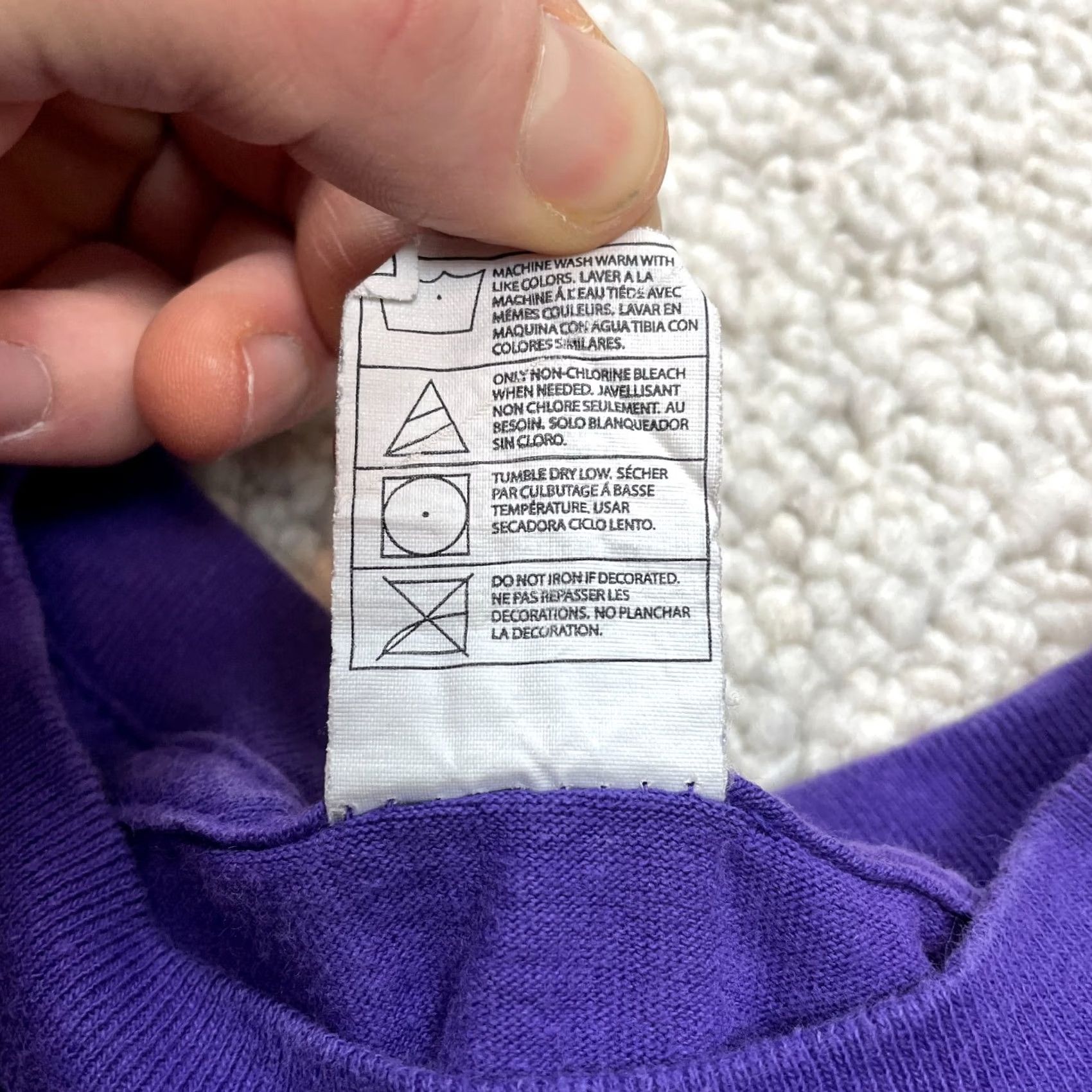 Vintage Alstyle Apparel & Activewear Shirt Mens 2XL Purple Las Vegas Nevada Logo Tee T-Shirt Crew Neck Short Sleeve Size US XXL / EU 58 / 5 - 6 Thumbnail
