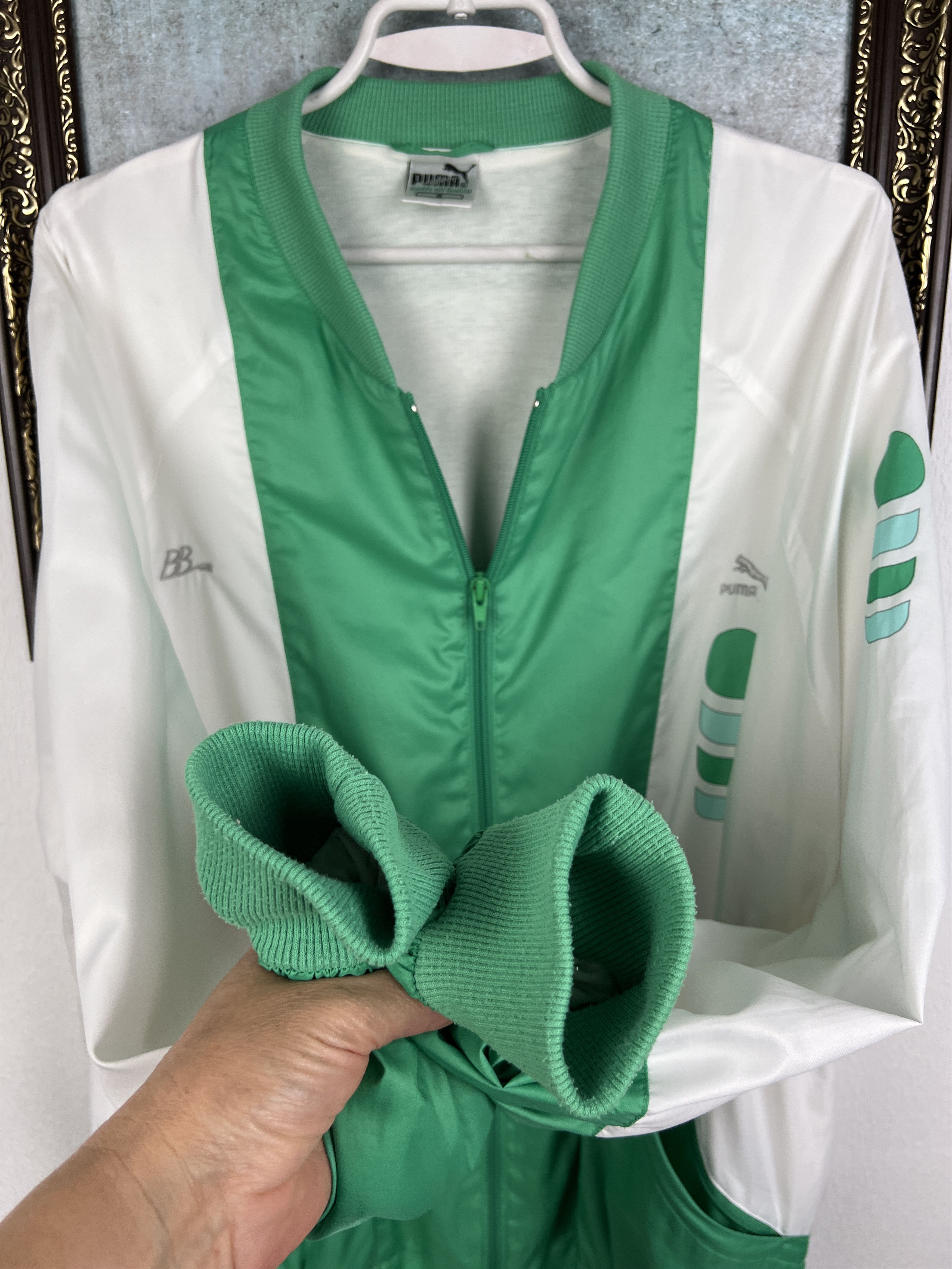 Puma Vintage 80's Tennis Boris Becker Jacket Track Top Zip Rare Size US L / EU 52-54 / 3 - 6 Thumbnail
