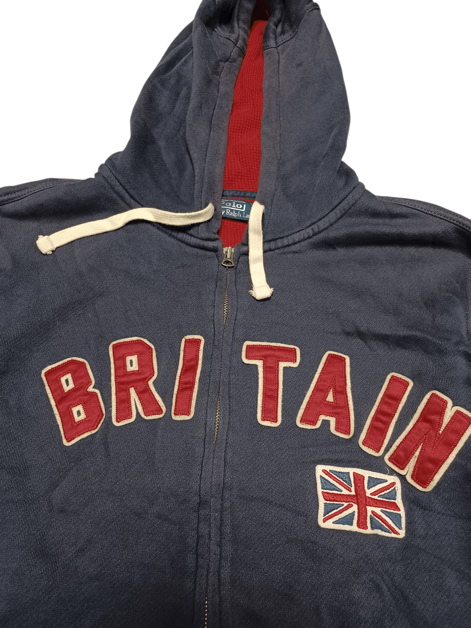 Polo Ralph Lauren BRITAIN POLO RALPH LAUREN VINTAGE RARE LUXURY ZIP HOODIE Size US XL / EU 56 / 4 - 2 Thumbnail
