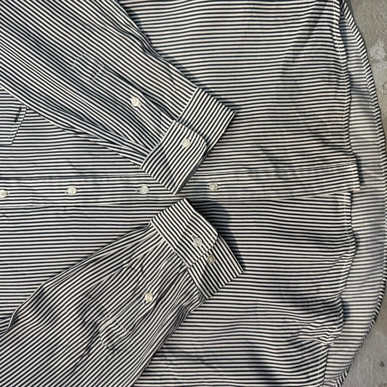 Gucci Vintage GEMMA GUCCI Striped Button Up Shirt Size US L / EU 52-54 / 3 - 8 Thumbnail
