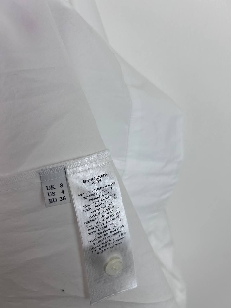 JW Anderson J.W. Anderson Patchwork Shirt in White AW Spring Summer 21 Size XS / US 0-2 / IT 36-38 - 4 Thumbnail