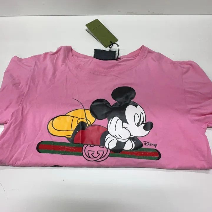 Gucci GUCCI x Disney Pink Mickey Mouse T-shirt-2507 Size XS / US 0-2 / IT 36-38 - 5 Thumbnail