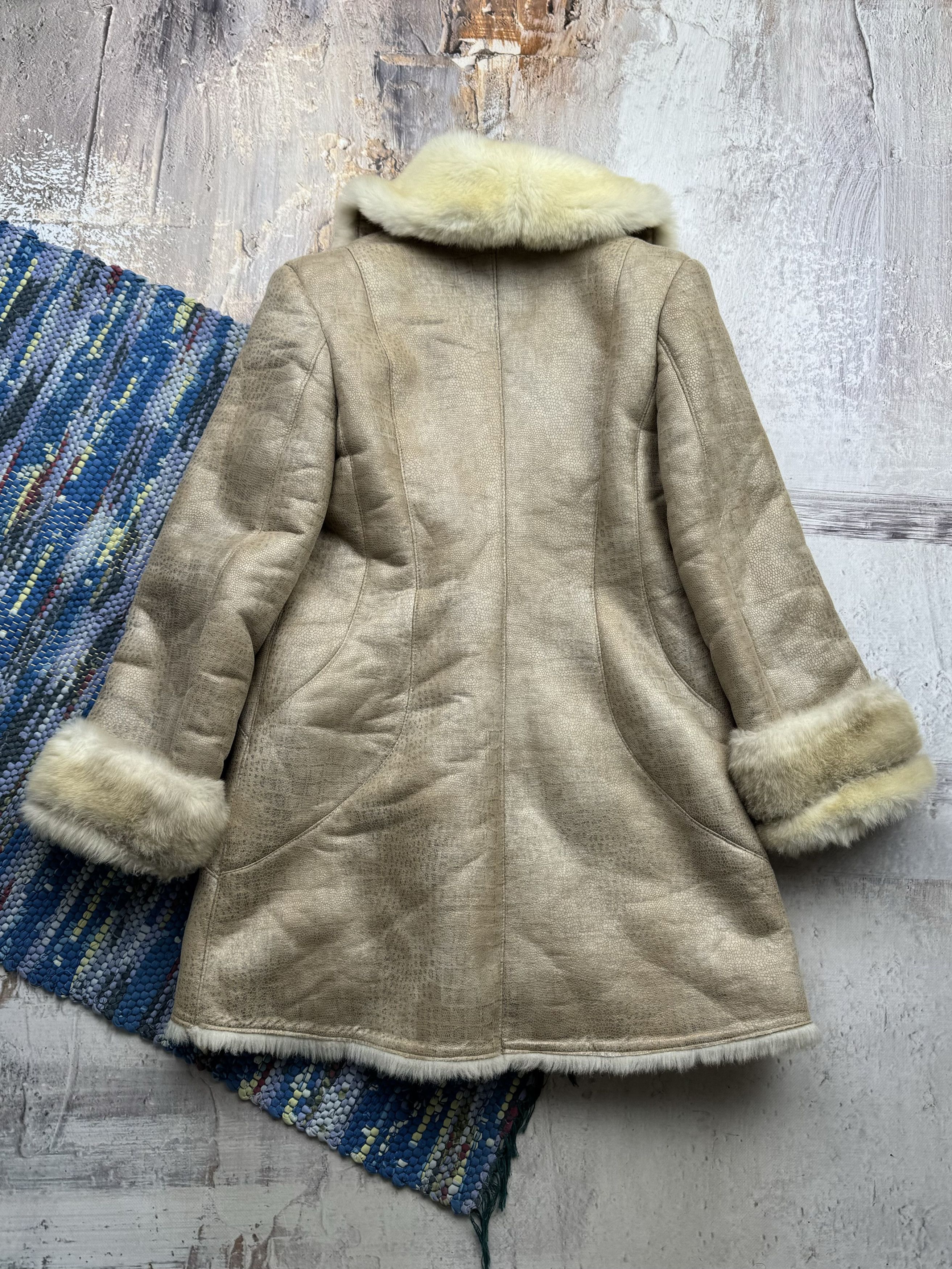 Japanese Brand Vintage Faux Sheepskin Coat With Belted A390(591) Size M / US 6-8 / IT 42-44 - 5 Thumbnail