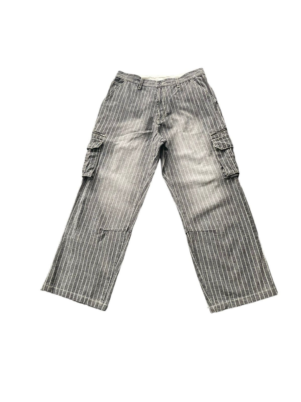 If Six Was Nine × Japanese Brand × Le Grande Bleu (L.G.B.) Allix Design Stripe Cargo Pant Size US 32 / EU 48 - 1 Thumbnail