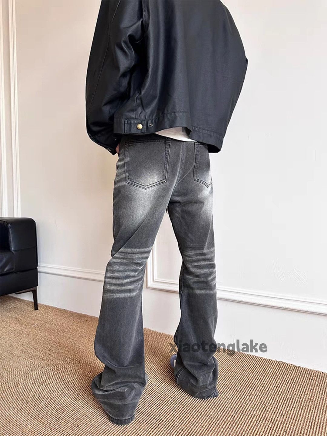 Jean × Vintage washed faded cleanfit yuppie bootcut punk grunge jeans Size US 32 / EU 48 - 2 Thumbnail