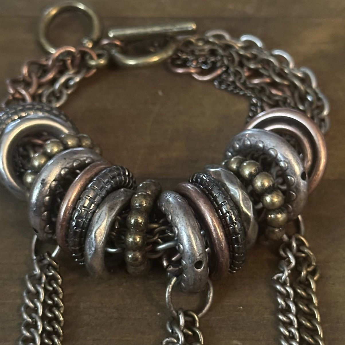 Other Multi chain discs and chains toggle charm bracelet Size ONE SIZE - 4 Thumbnail