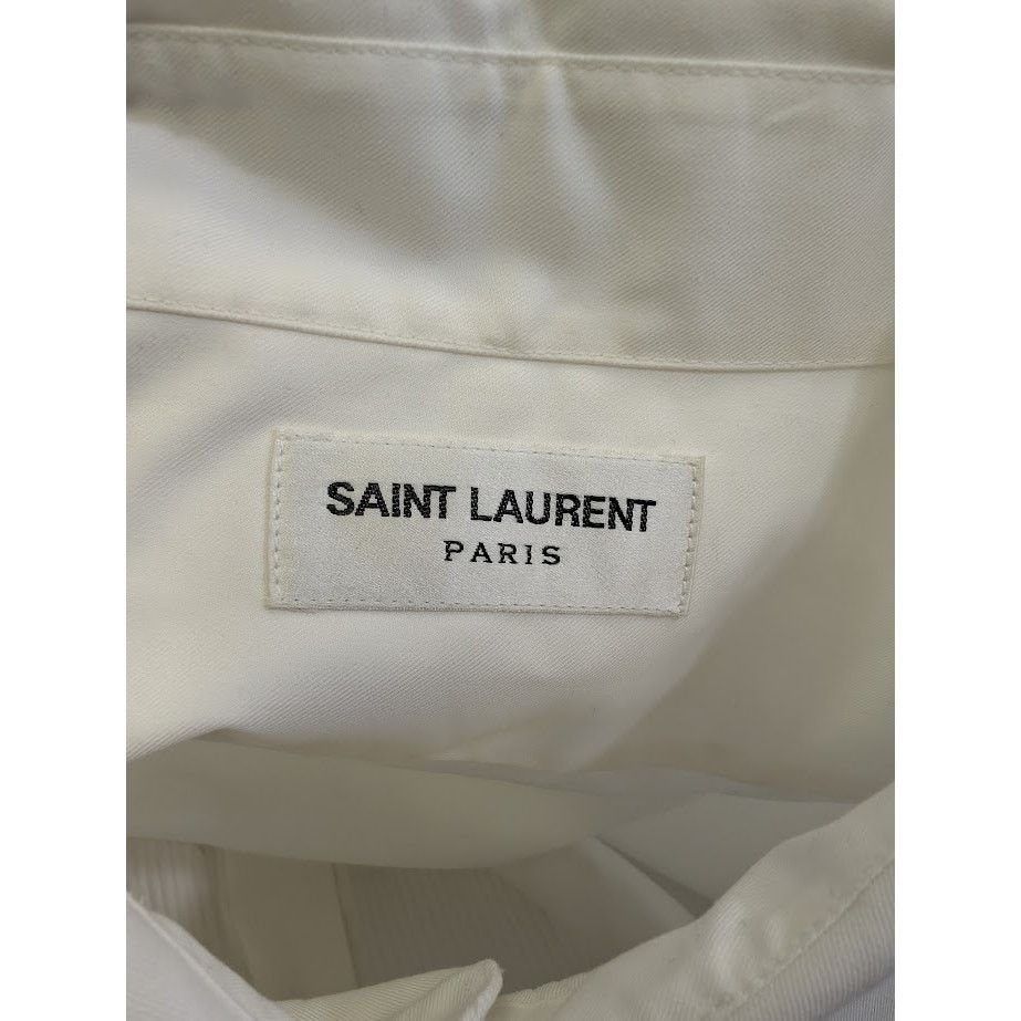 Saint Laurent Paris o1rshd1 Button Shirt in White Size US L / EU 52-54 / 3 - 12 Thumbnail