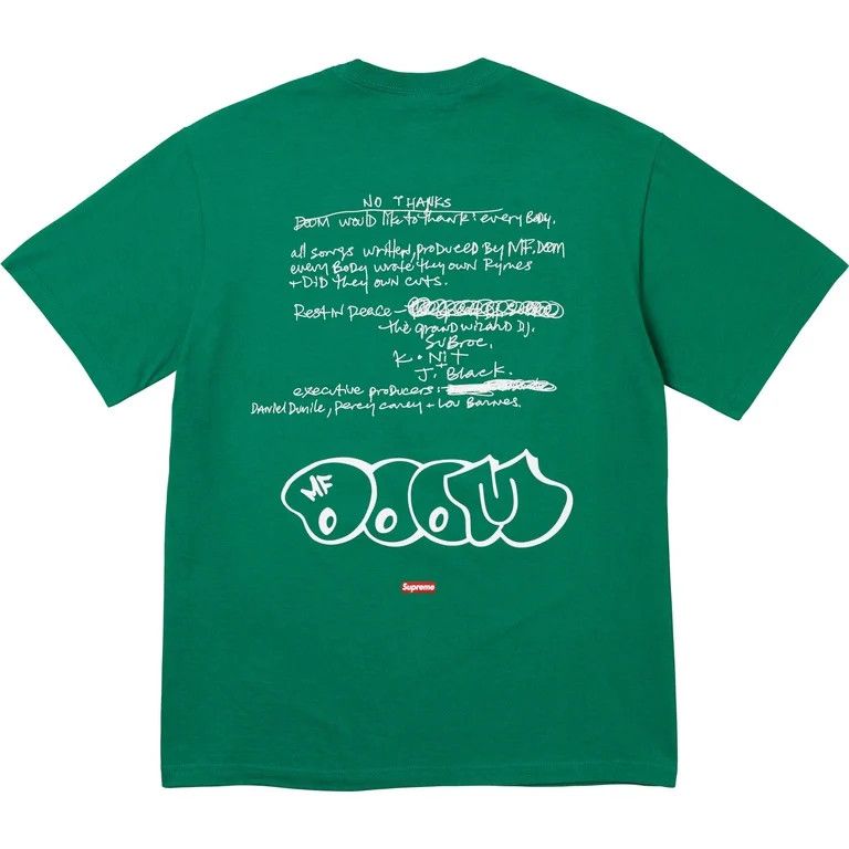 Supreme Supreme MF DOOM Tee 'Light Pine' Size US M / EU 48-50 / 2 - 2 Thumbnail