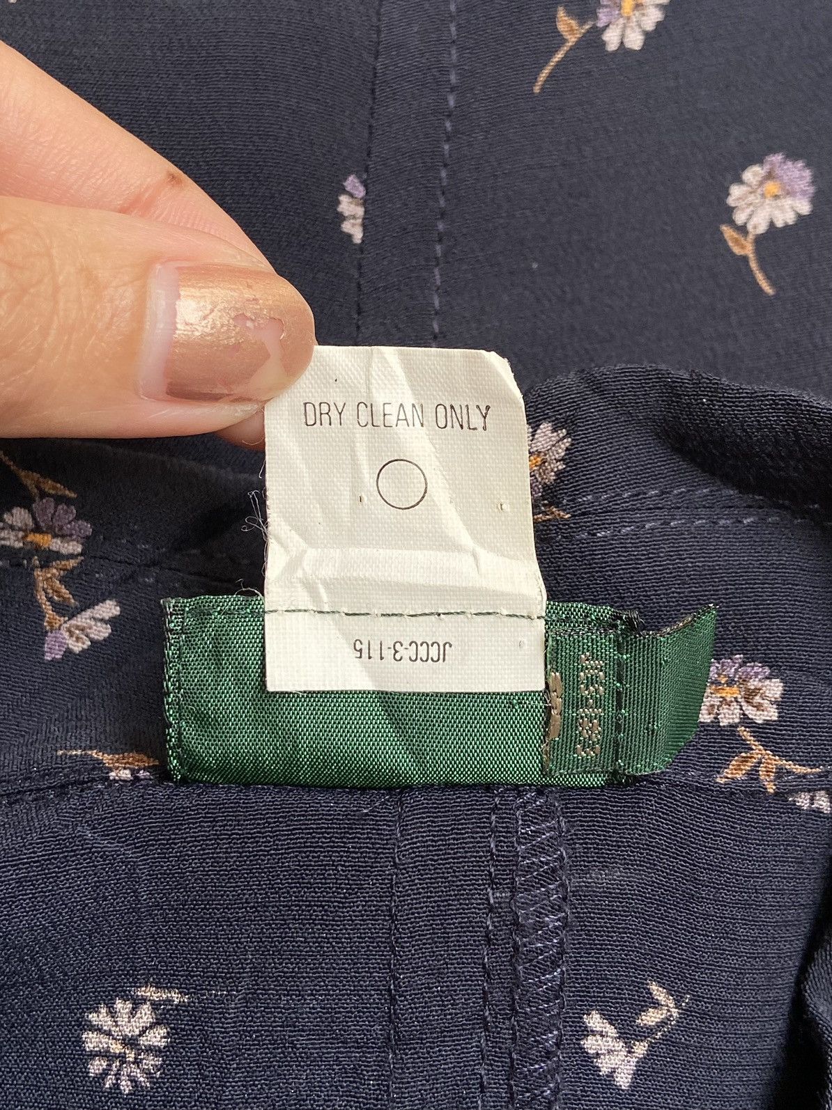 J.Crew J.CREW Navy Flower Pattern Shirt Size US XS / EU 42 / 0 - 7 Thumbnail