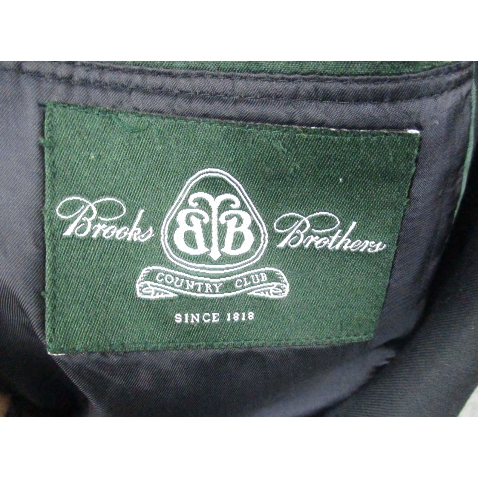 Brooks Brothers VINTAGE Brooks Brothers Country Club LORO PIANA Italy Black Wool Sport Coat Blazer 43L Size 46R - 5 Thumbnail