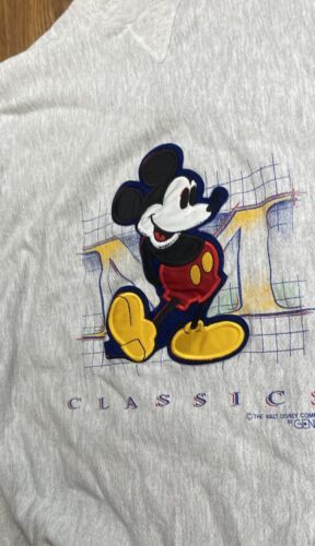 Mickey Mouse Mickey Mouse Sweatshirt Embroidered Classics Vintage Size US L / EU 52-54 / 3 - 3 Thumbnail