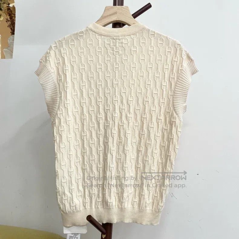 Hermes Hermes Cashmere and goat cashmere mixed knit vest with ful Size XS / US 0-2 / IT 36-38 - 2 Thumbnail