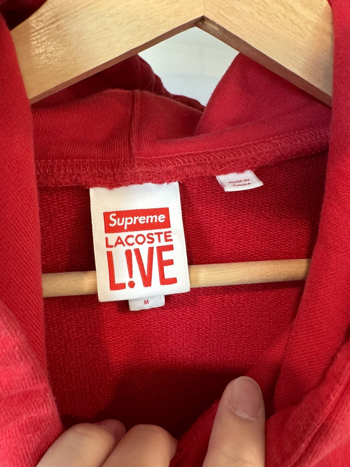Lacoste × Supreme Supreme lacoste Logo hoodie Size US S / EU 44-46 / 1 - 4 Thumbnail