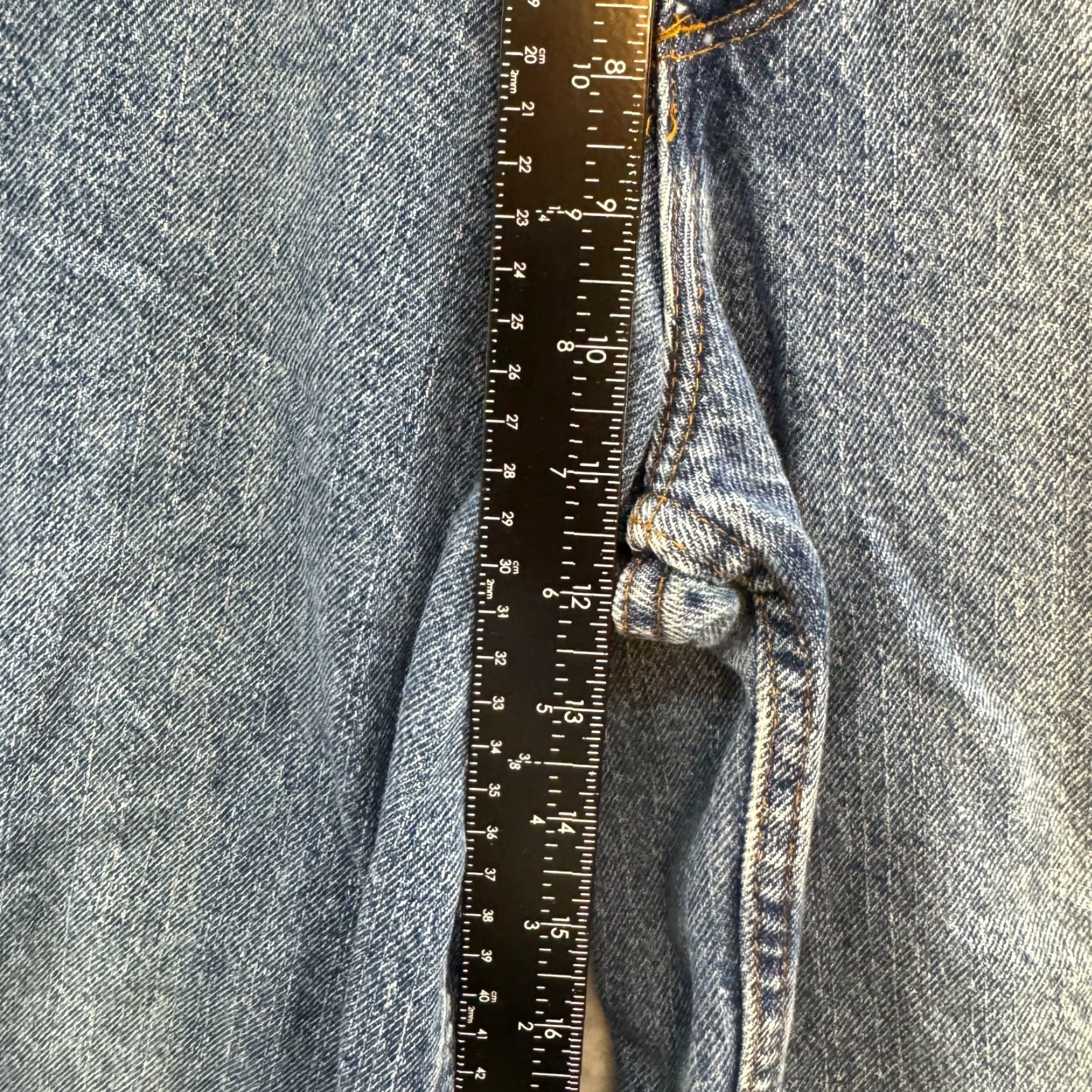 Faded Glory VINTAGE 90s Jeans Denim 100% Cotton Western Mom High Waist 8 Tall 28 Inseam 32 Blue Nike Size 30" / US 8 / IT 44 - 7 Thumbnail